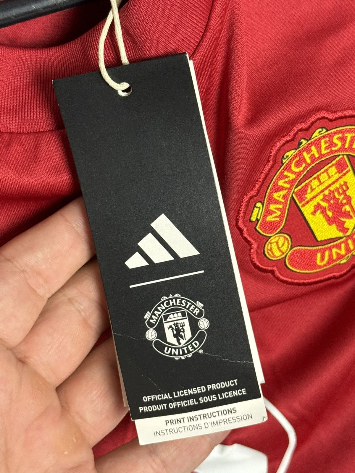 Adidas KIDS Manchester United 24/25 Home Garnacho Football Jersey Size US XS / EU 42 / 0 - 11 Thumbnail
