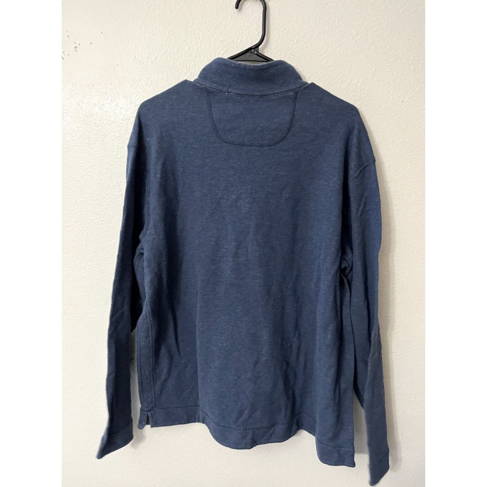 Tommy Bahama Tommy Bahama Sweater Men XL 1/4 Zip Pullover Long Sleeve Blue Cotton Blend Mens Size US XL / EU 56 / 4 - 2 Thumbnail