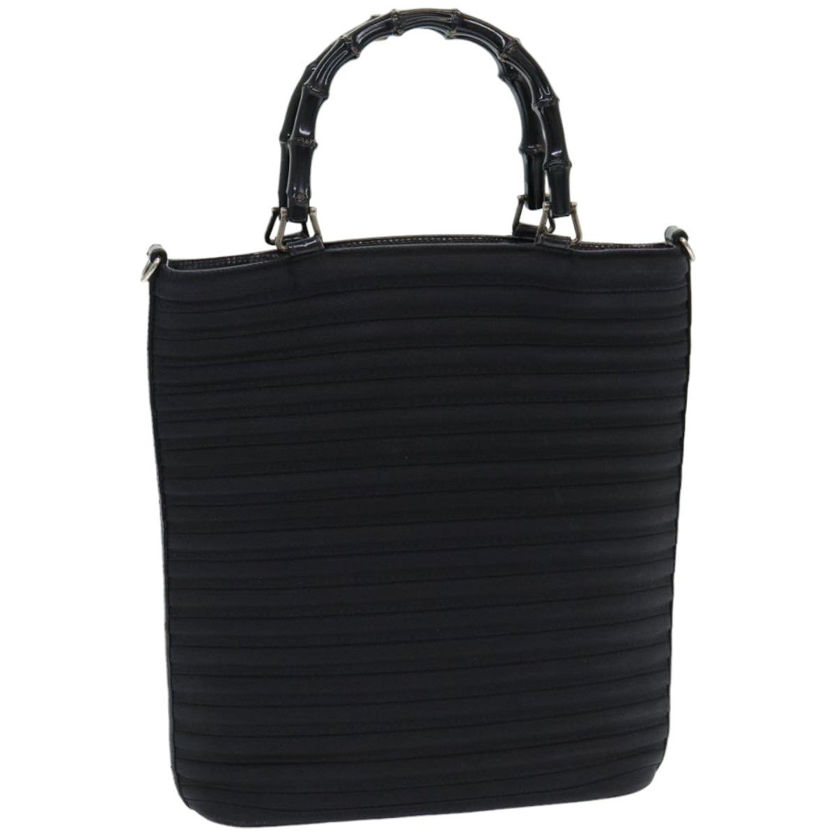 Gucci Bamboo Black Synthetic Handbag (Pre-Owned) Size ONE SIZE - 1 Thumbnail