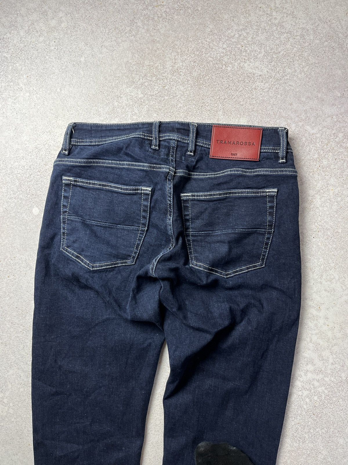 Vintage DDP Tramarossa Leonardo D524 BLU RINSE Jeans Pants Luxury Size US 33 - 6 Thumbnail