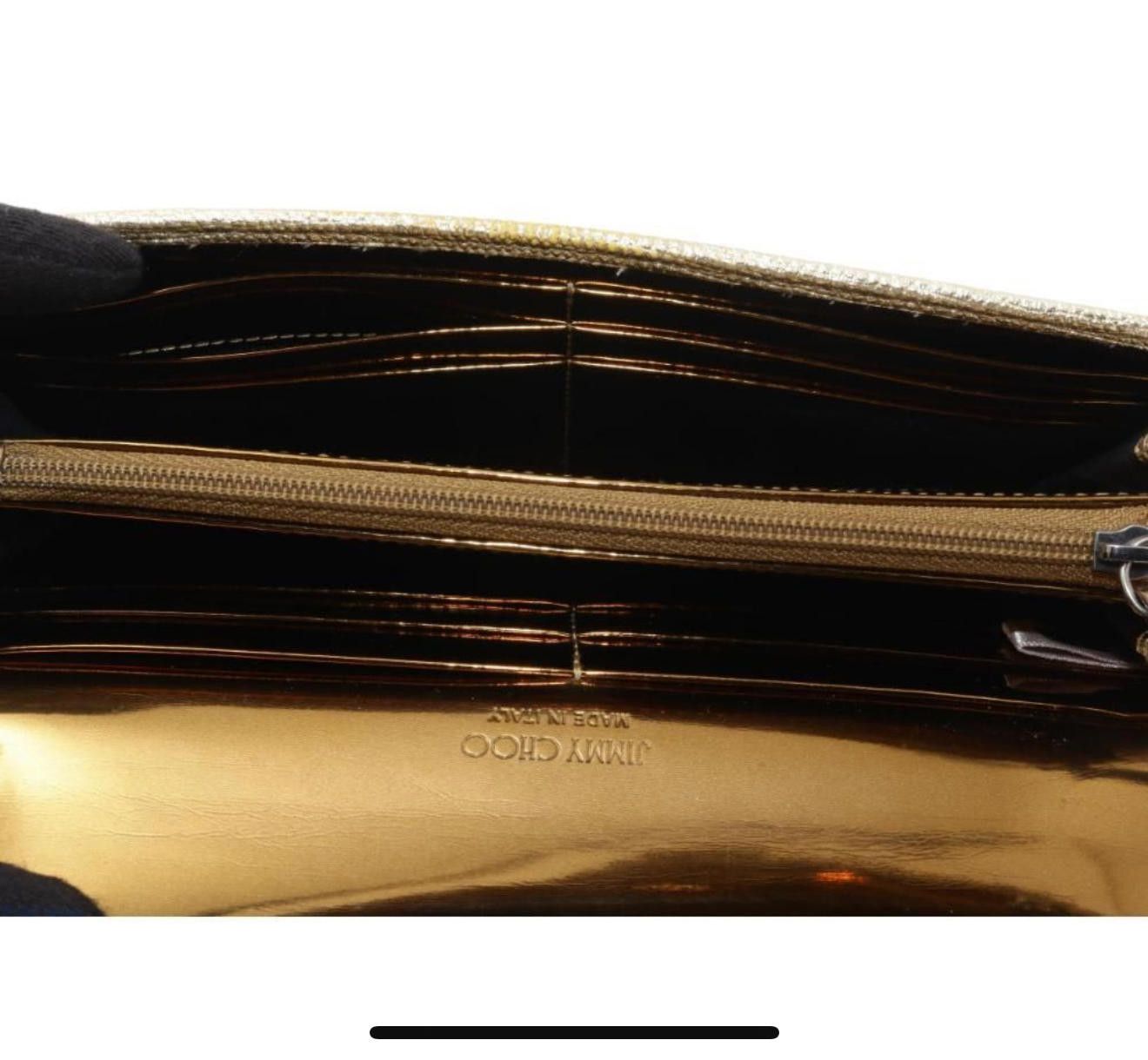 Jimmy Choo Jimmy Choo Gold Long Wallet – Classic Glam & Function Size ONE SIZE - 4 Thumbnail