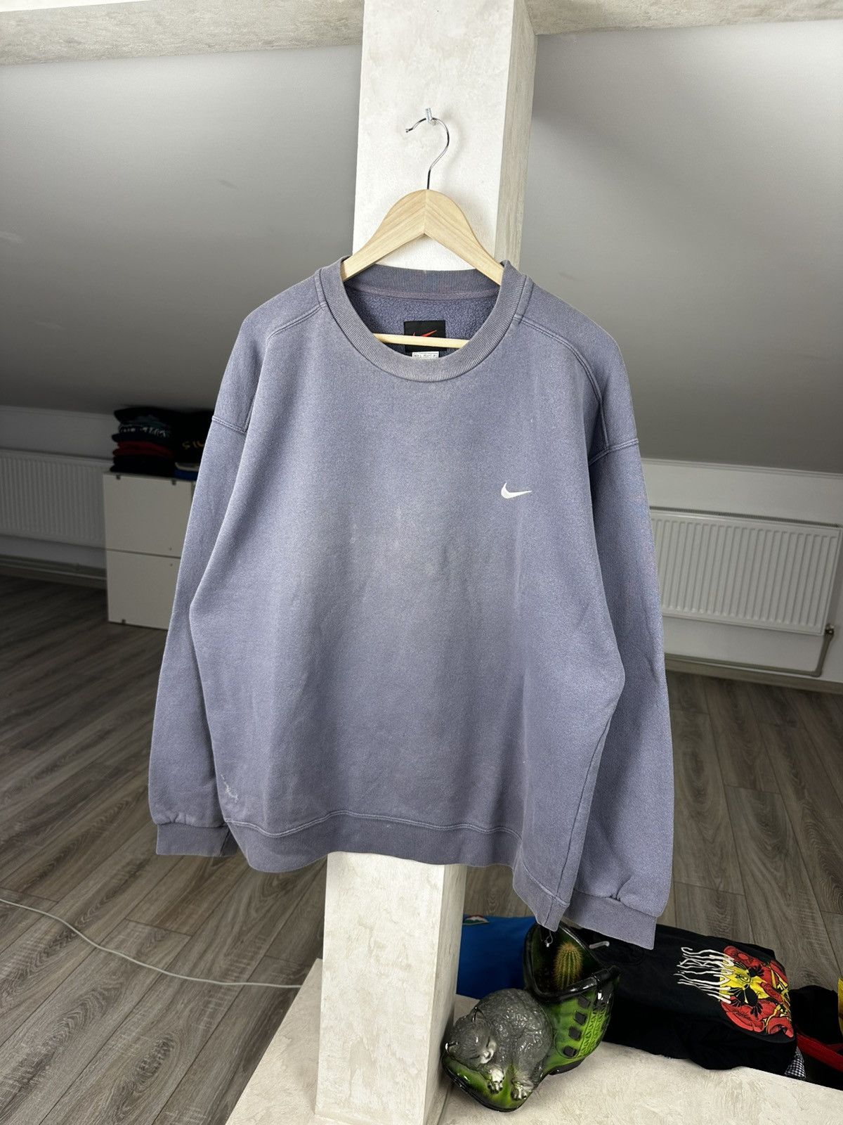 Nike Nike Vintage Y2K Swoosh Boxy Sweatshirt Size US L / EU 52-54 / 3 - 1 Thumbnail