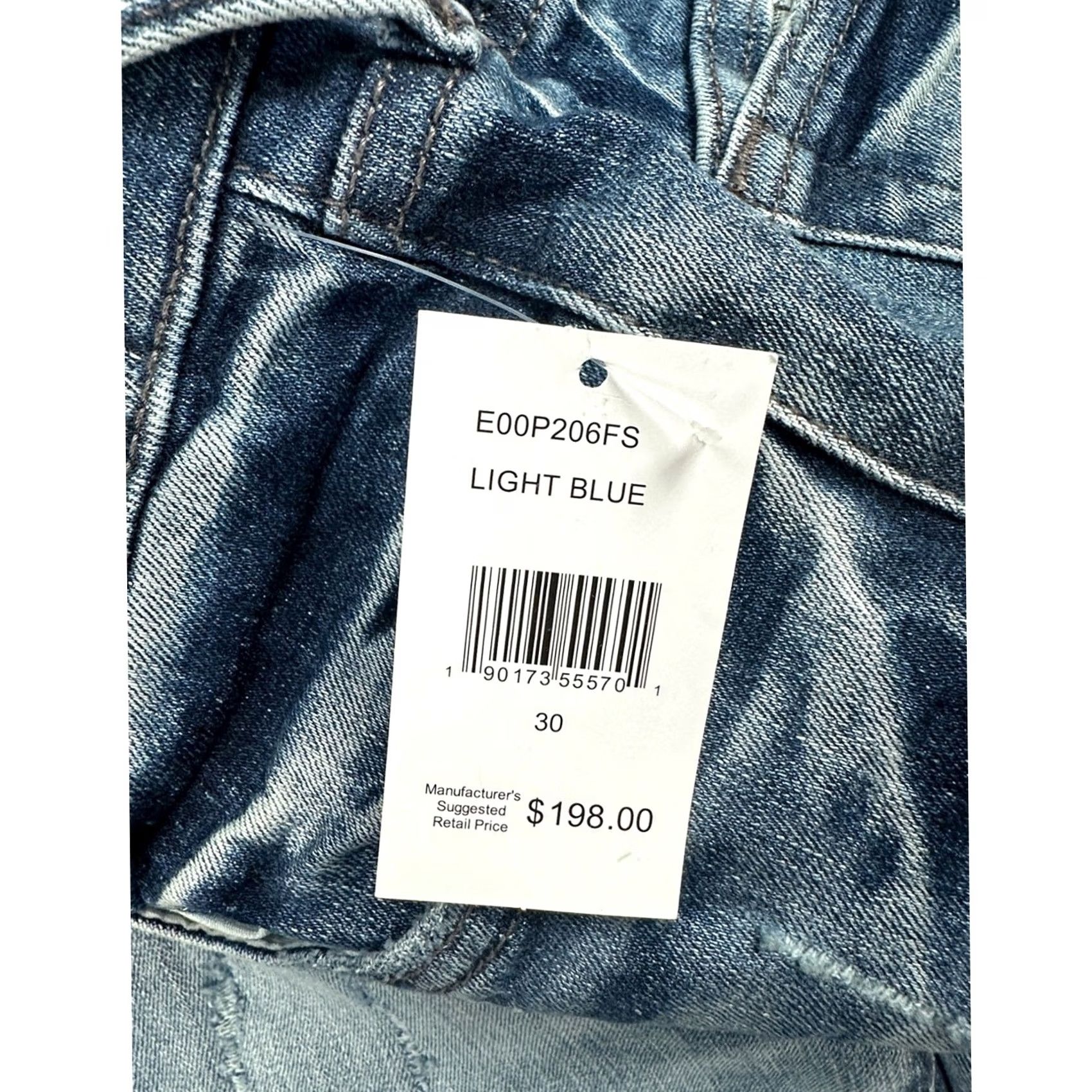 Prps PRPS Le Sabre Slim Tapered Light Wash Jeans 30 Men Regular 34 Inseam Blue 100% Cotton Tapered NWT Size US 30 / EU 46 - 8 Thumbnail