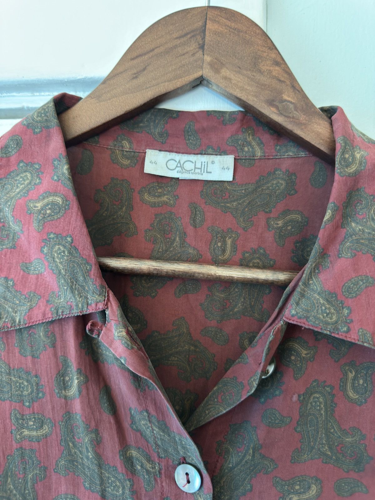 Vintage Vintage Paisley Silk Pajama Shirt Size US M / EU 48-50 / 2 - 4 Thumbnail