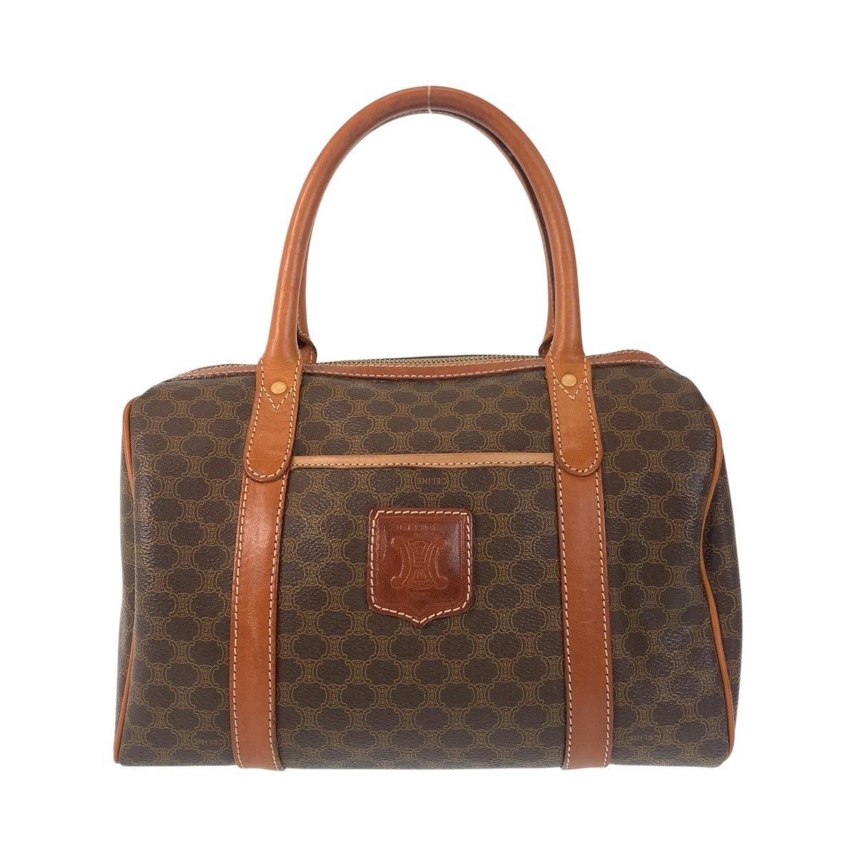 Celine Celine Celine Macadam PVC/Leather Mini Boston Bag Handbag M12 Leather Handbag DUTY FREE for USA Size ONE SIZE - 1 Thumbnail