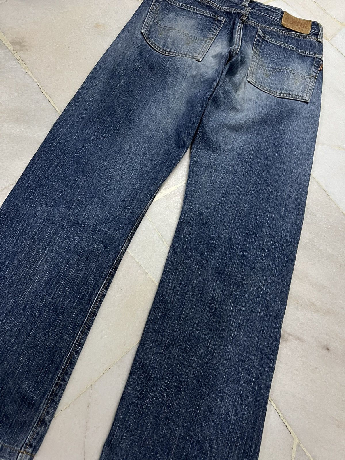 Edwin 💥Baggy💥Edwin 505ZX Selvedge Jean Very Rare Size US 30 / EU 46 - 11 Thumbnail
