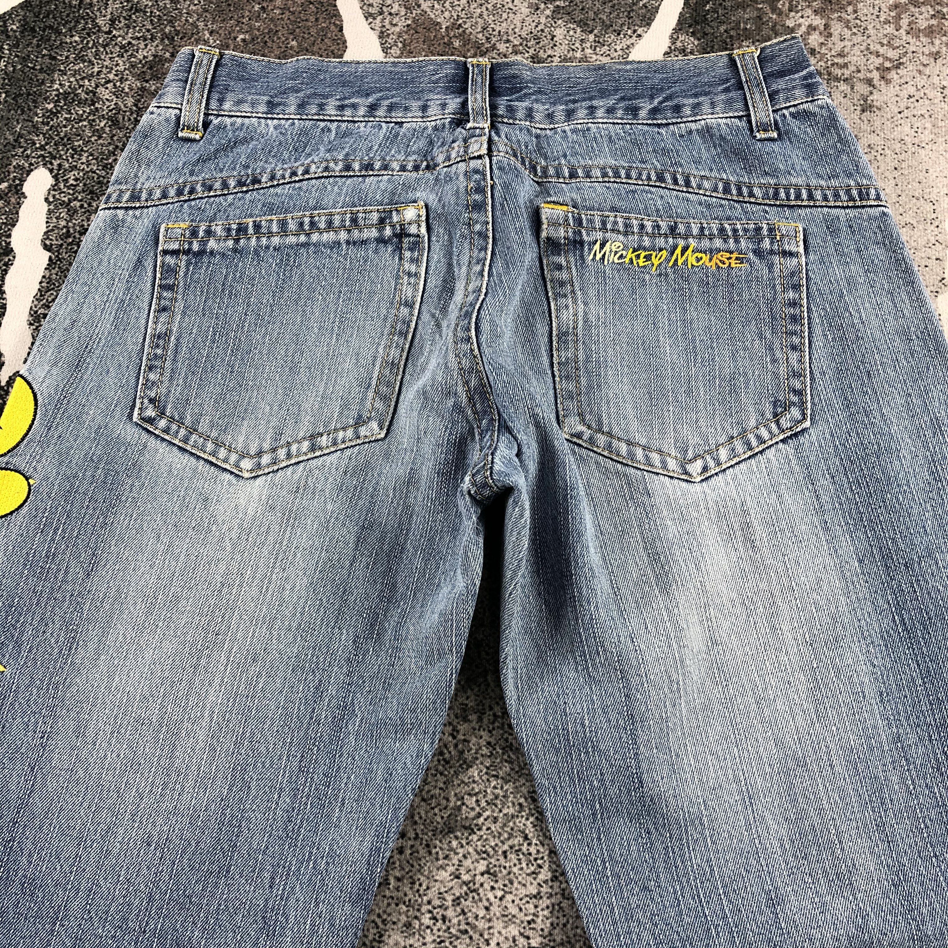 Disney Vintage Disney Mickey Jeans Patchwork Denim Size US 32 / EU 48 - 4 Thumbnail