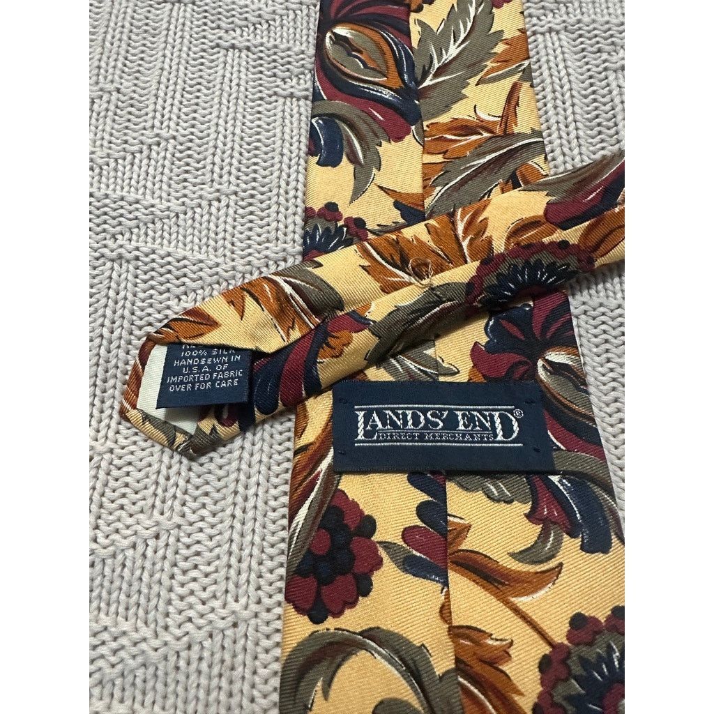 Lands' End Vintage 90s Lands End silk tie Size ONE SIZE - 2 Thumbnail