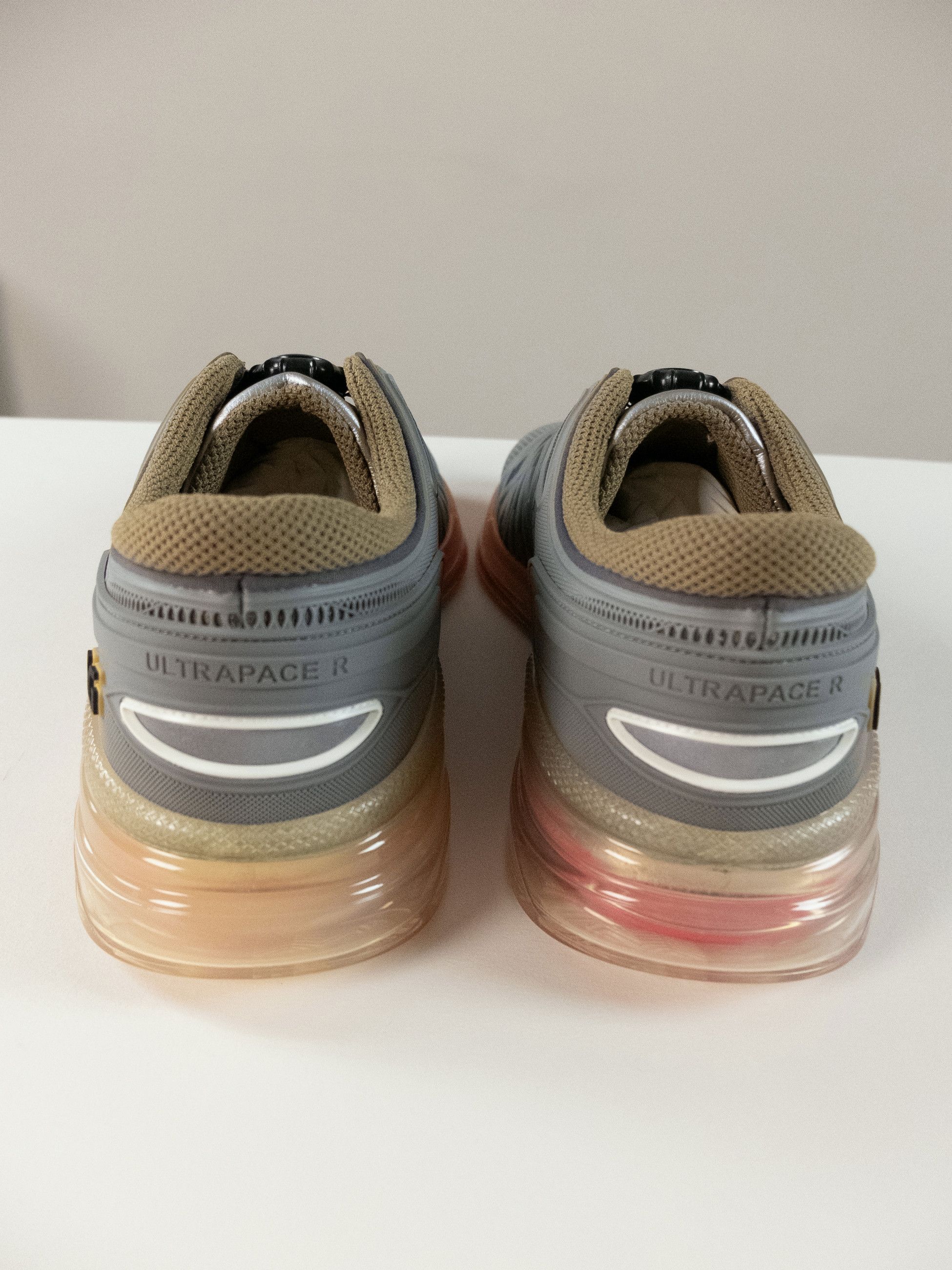 Gucci GUCCI Ultrapace R grey pink sneakers - 9.5 US / 9 UK / 43 Size US 9.5 / EU 42-43 - 7 Thumbnail