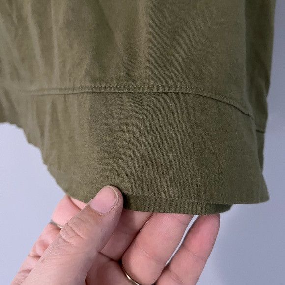 Eileen Fisher Eileen Fisher Olive Green 100% organic cotton tshirt size L Size L / US 10 / IT 46 - 7 Thumbnail
