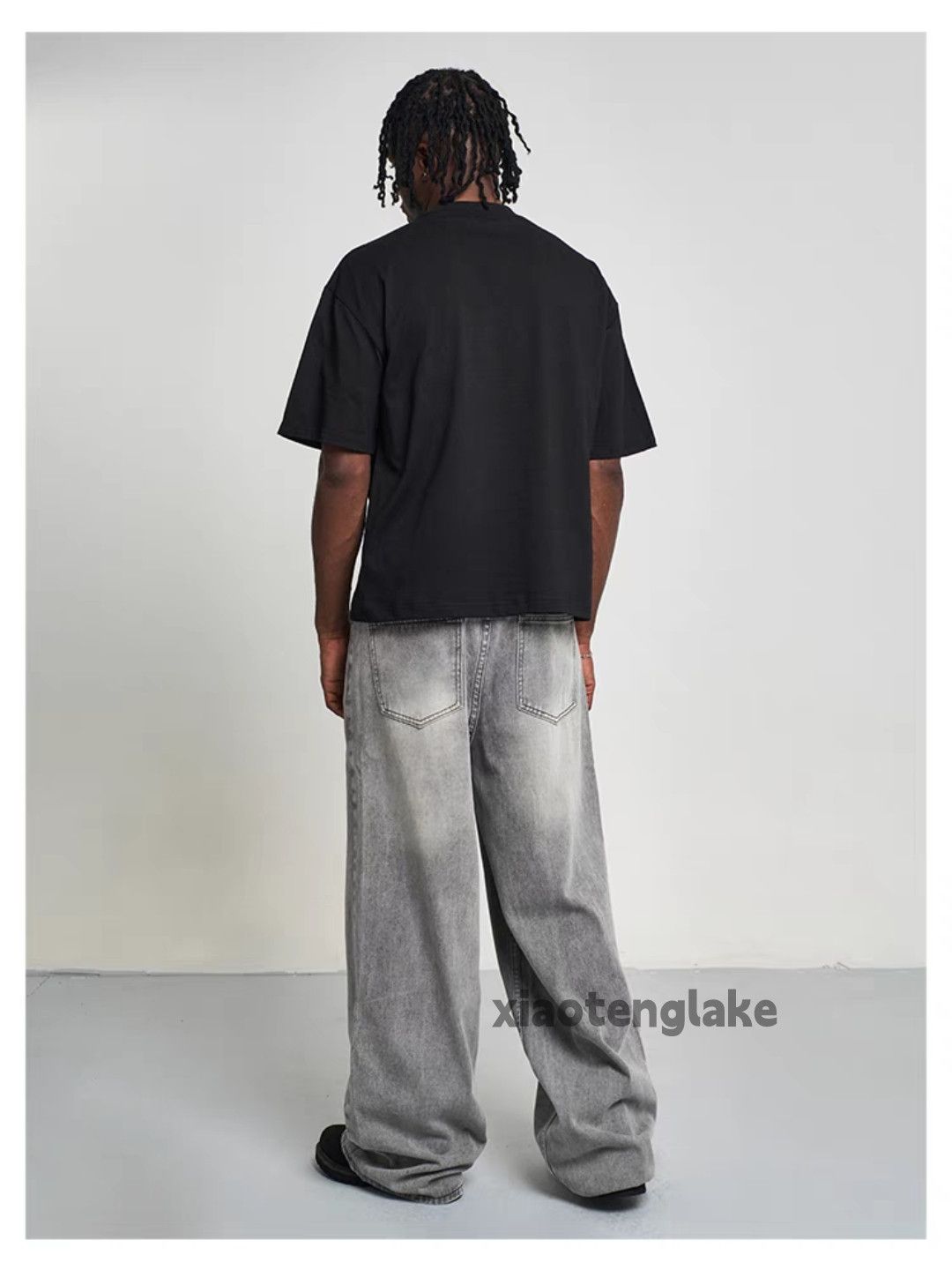 Jean × Vintage washed faded loose baggy skate hiphop jeans Size US 32 / EU 48 - 2 Thumbnail