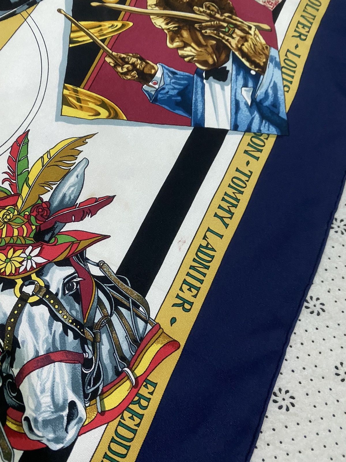Hermes Vintage 90’s Hermes by Loic Dubigeon Silk 90 Scarf Size ONE SIZE - 19 Thumbnail