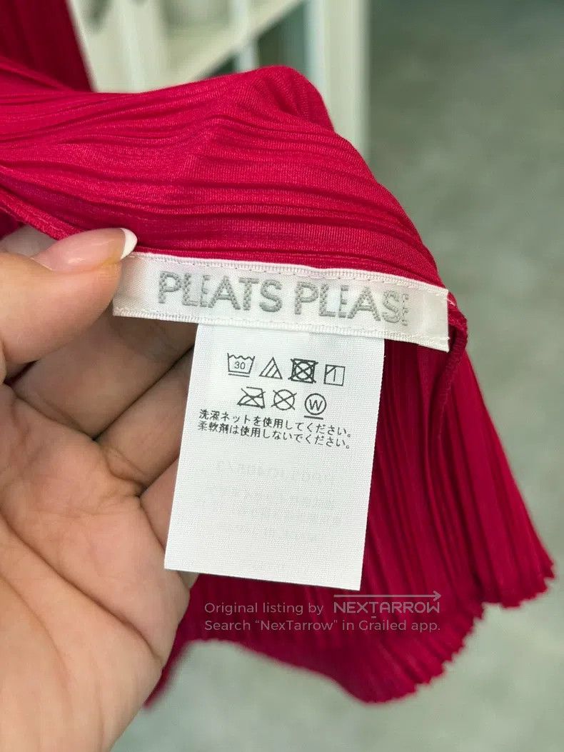 Issey Miyake Issey Miyake Full Rouge Red Iridescent Cardigan Coat Size L / US 10 / IT 46 - 4 Thumbnail