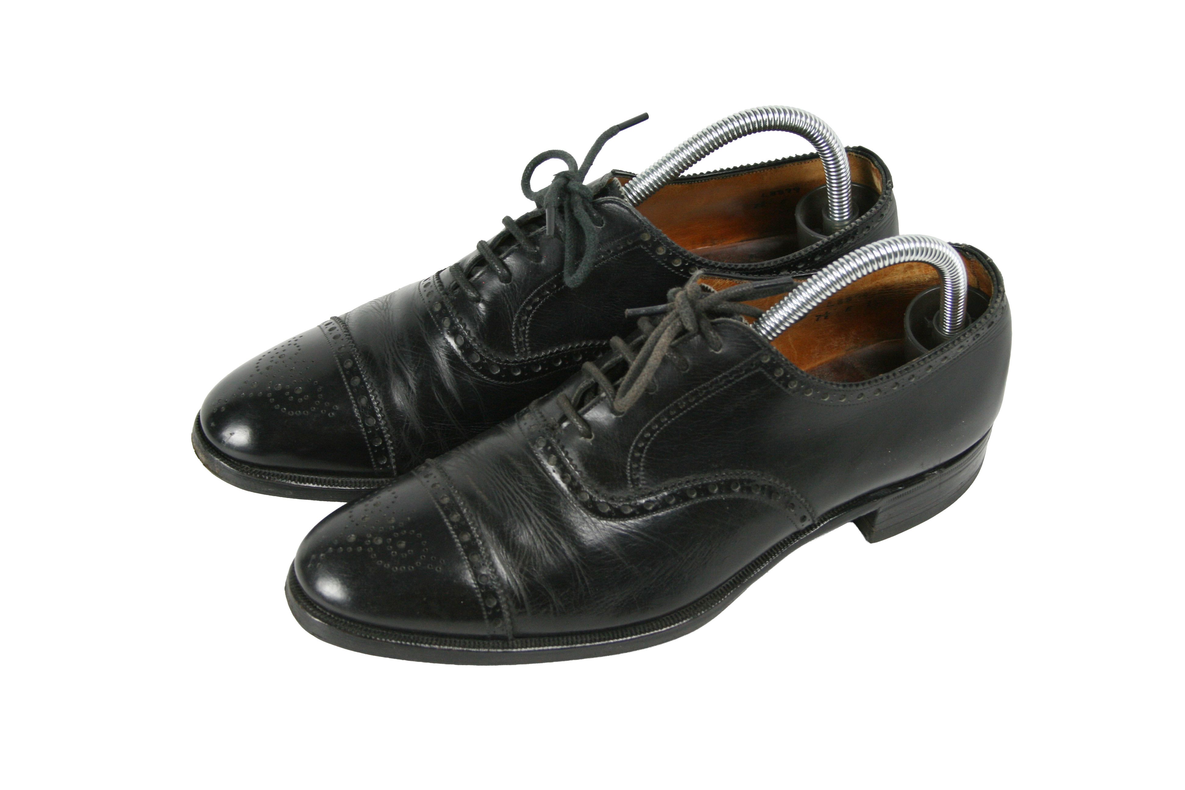Crockett & Jones 00S Healt Brand Leather Brogue Vintage Size US 8.5 / EU 41-42 - 3 Thumbnail