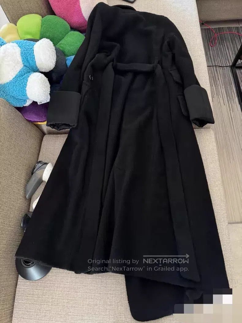 Ann Demeulemeester Ann Demeulemeester Exquisite Wool Overcoat Size XS / US 0-2 / IT 36-38 - 4 Thumbnail