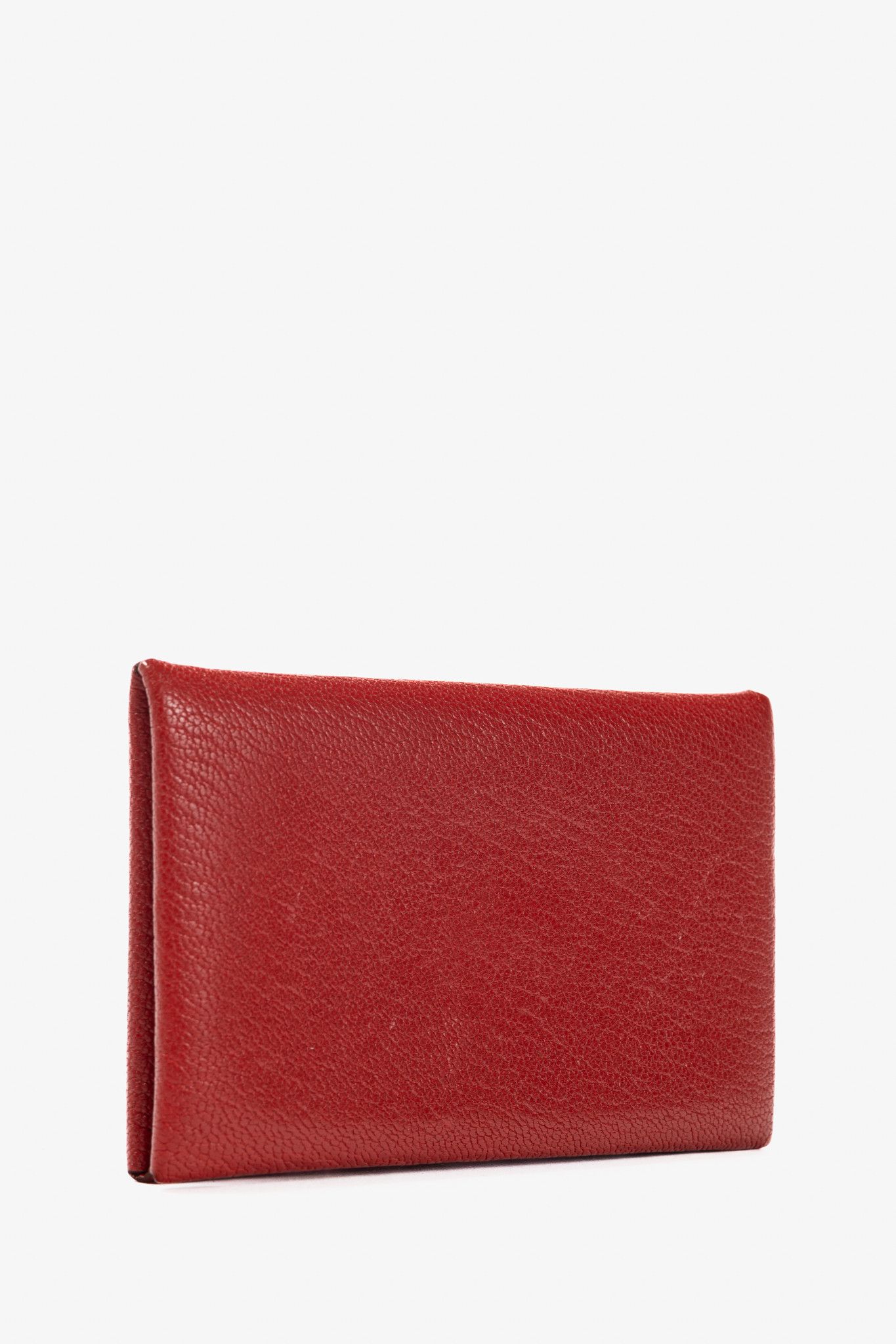 Hermes Hermes Calvi Vermillion Chevre Mysore Leather Card Holder Size ONE SIZE - 2 Thumbnail