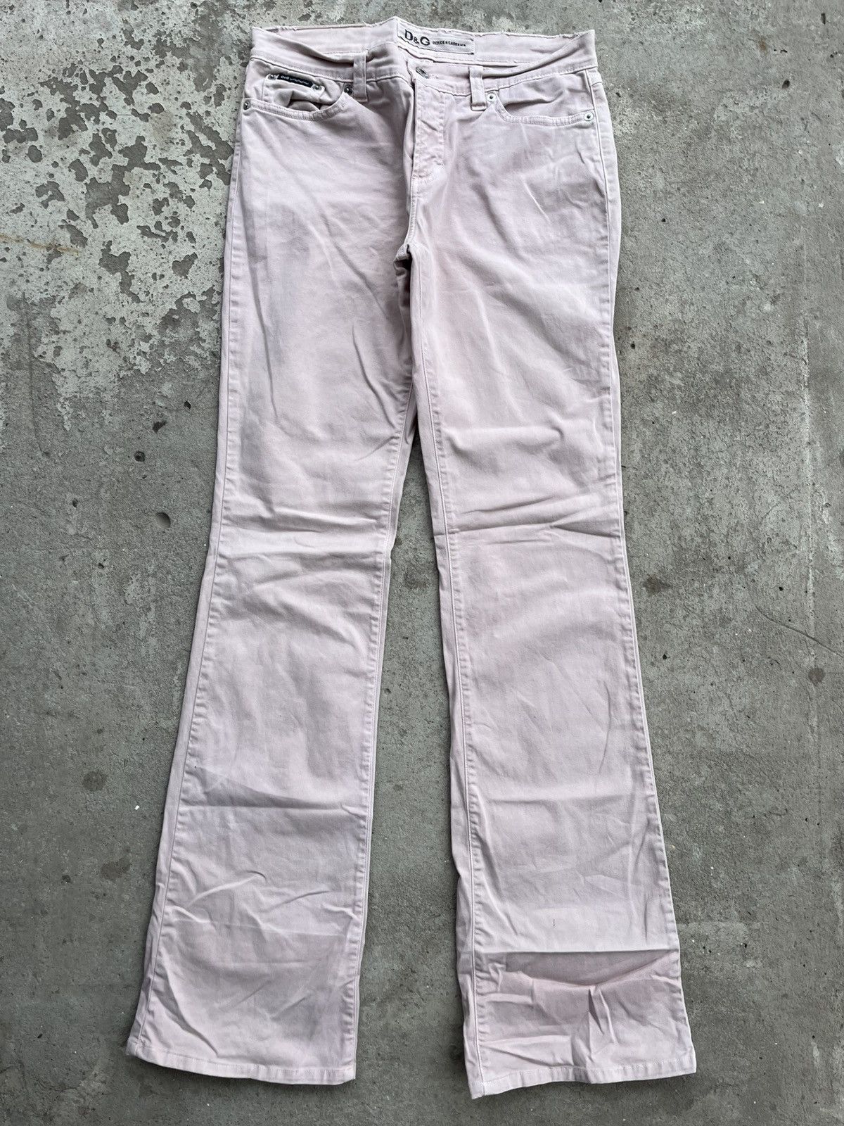 Dolce & Gabbana Dolce & Gabbana Flared Boot Cut Vintage Big Logo Pants Jeans Size 29" - 2 Thumbnail