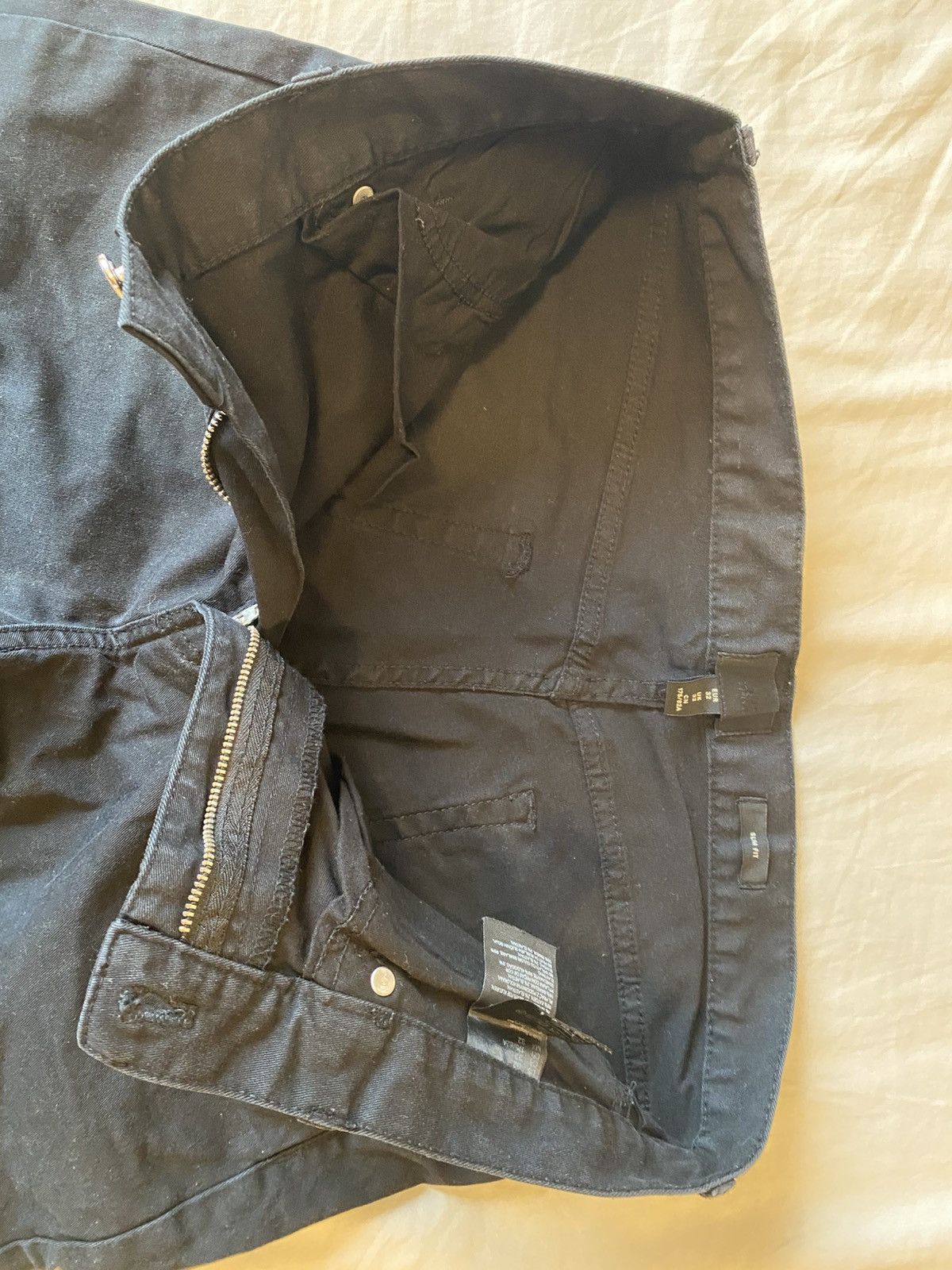 H&M Slim fit black jeans Size US 32 / EU 48 - 4 Thumbnail