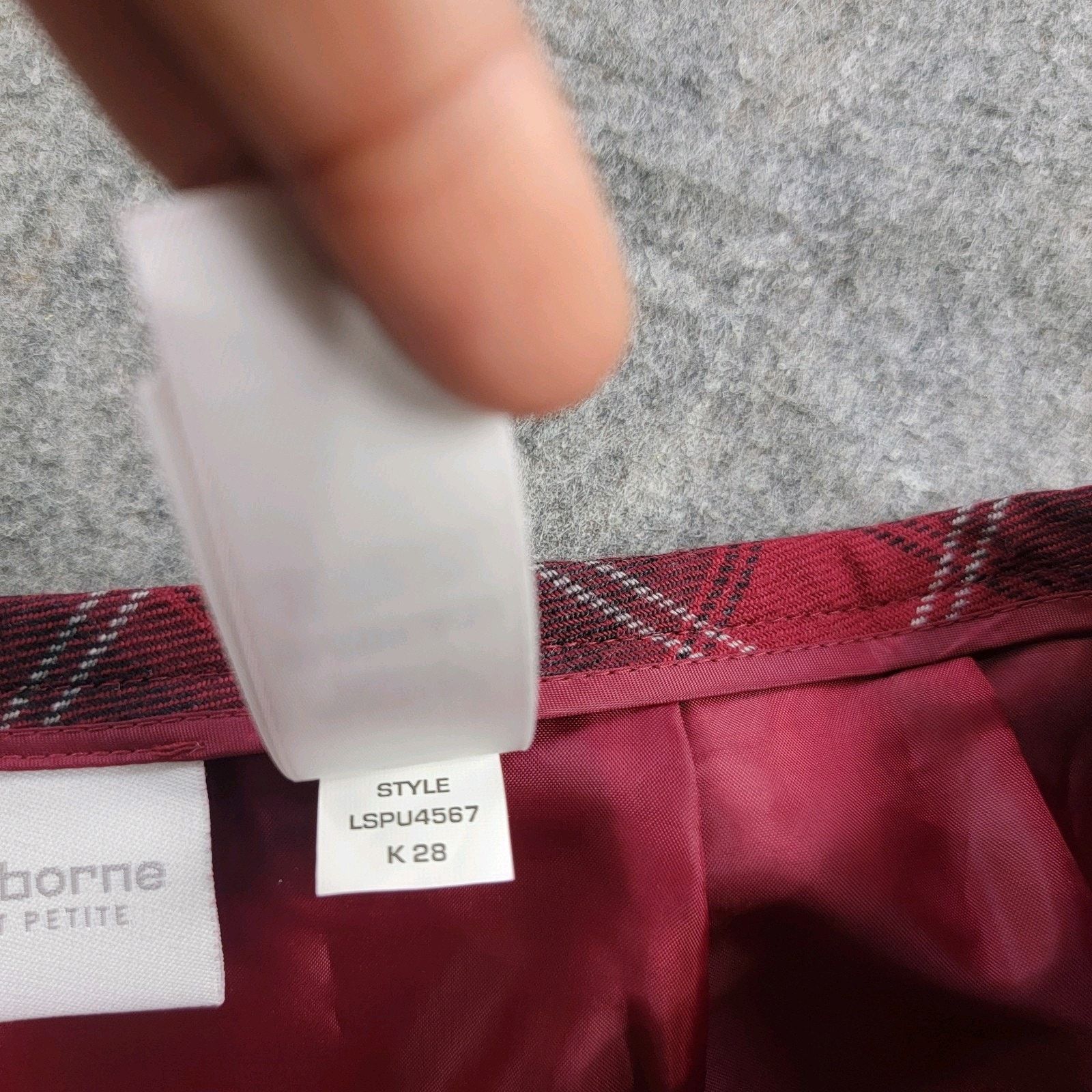 Vintage Liz Claiborne Y2K 100% Wool Plaid Maxi Wrap Skirt Size 8p Size 30" / US 8 / IT 44 - 8 Thumbnail