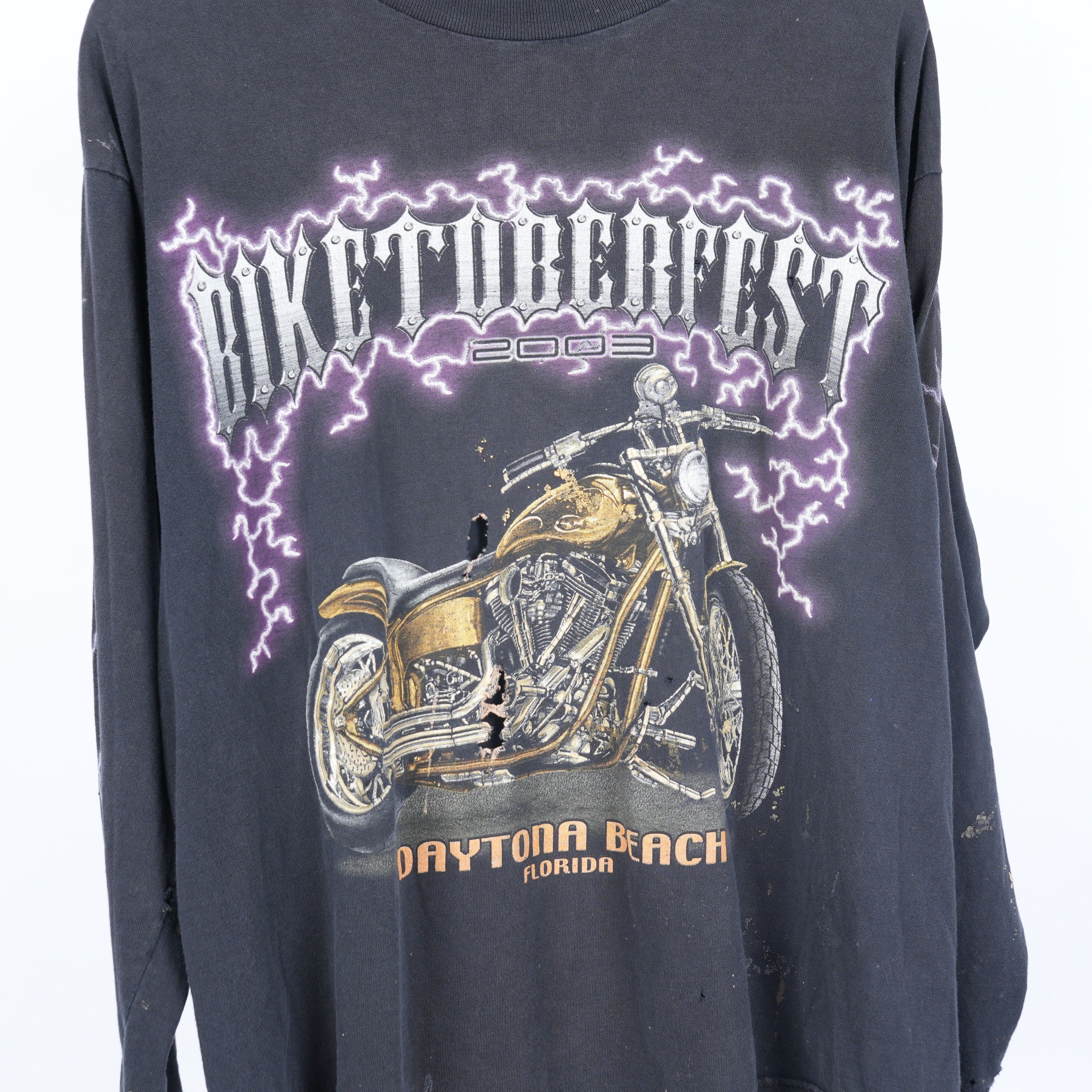 Vintage BIKETOBERFEST LIGHTNING LS TEE Size US L / EU 52-54 / 3 - 3 Thumbnail