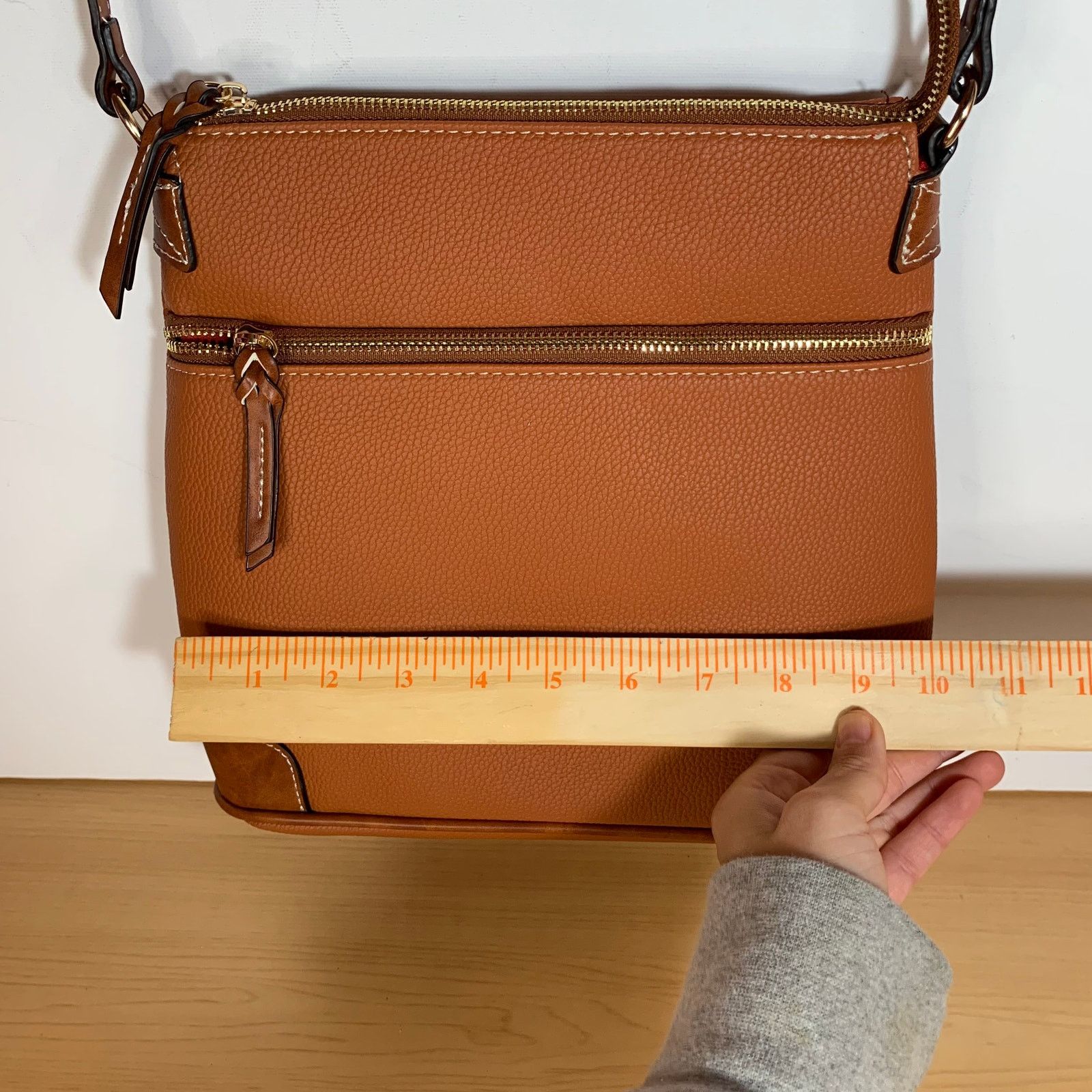 Other Women's Brown Faux Leather Crossbody Bag Size ONE SIZE - 9 Thumbnail