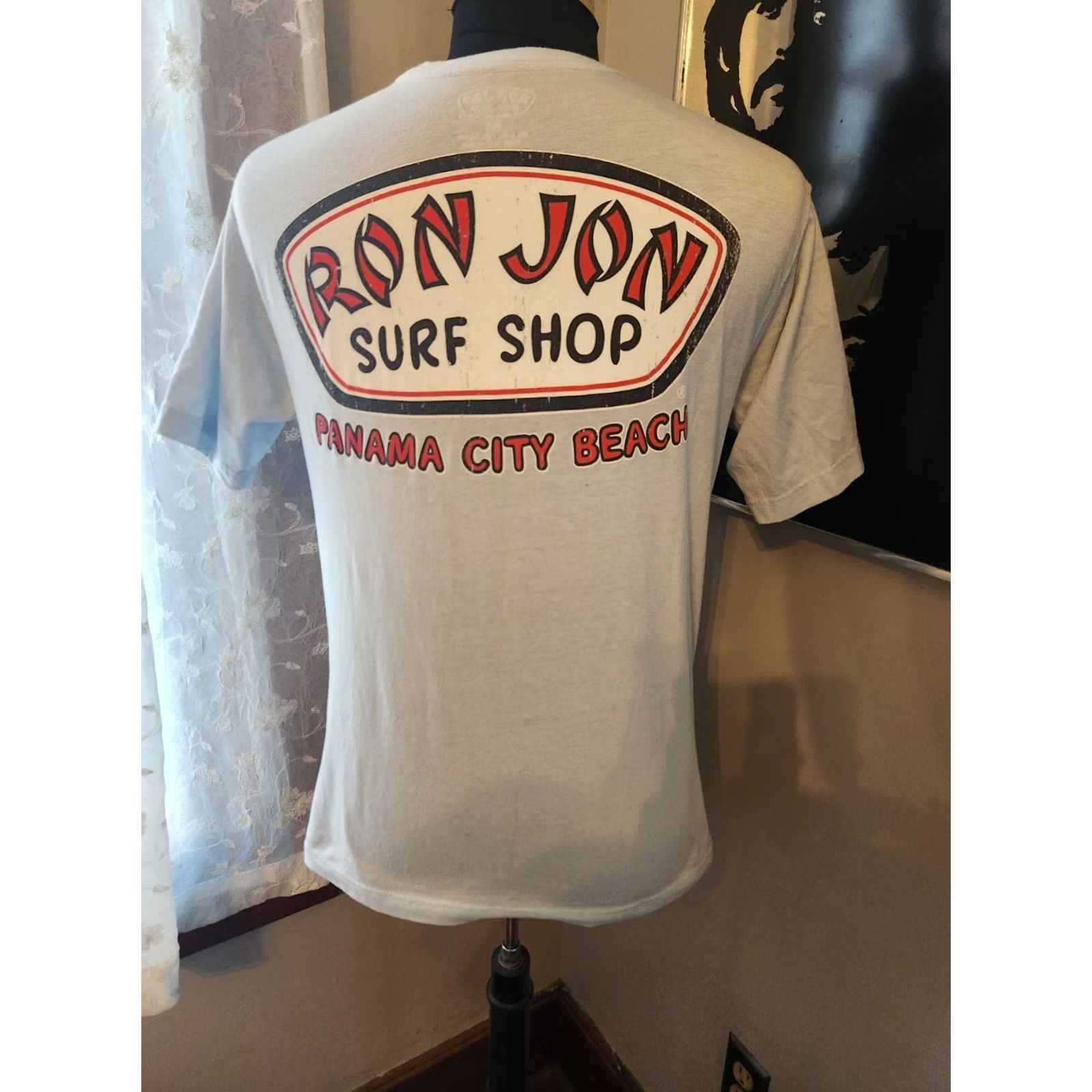 Ron Jon Surf Shop Ron Jon Surf Shop T-Shirt Panama City Beach Light Blue Double Sided Medium Mens Size US M / EU 48-50 / 2 - 3 Thumbnail