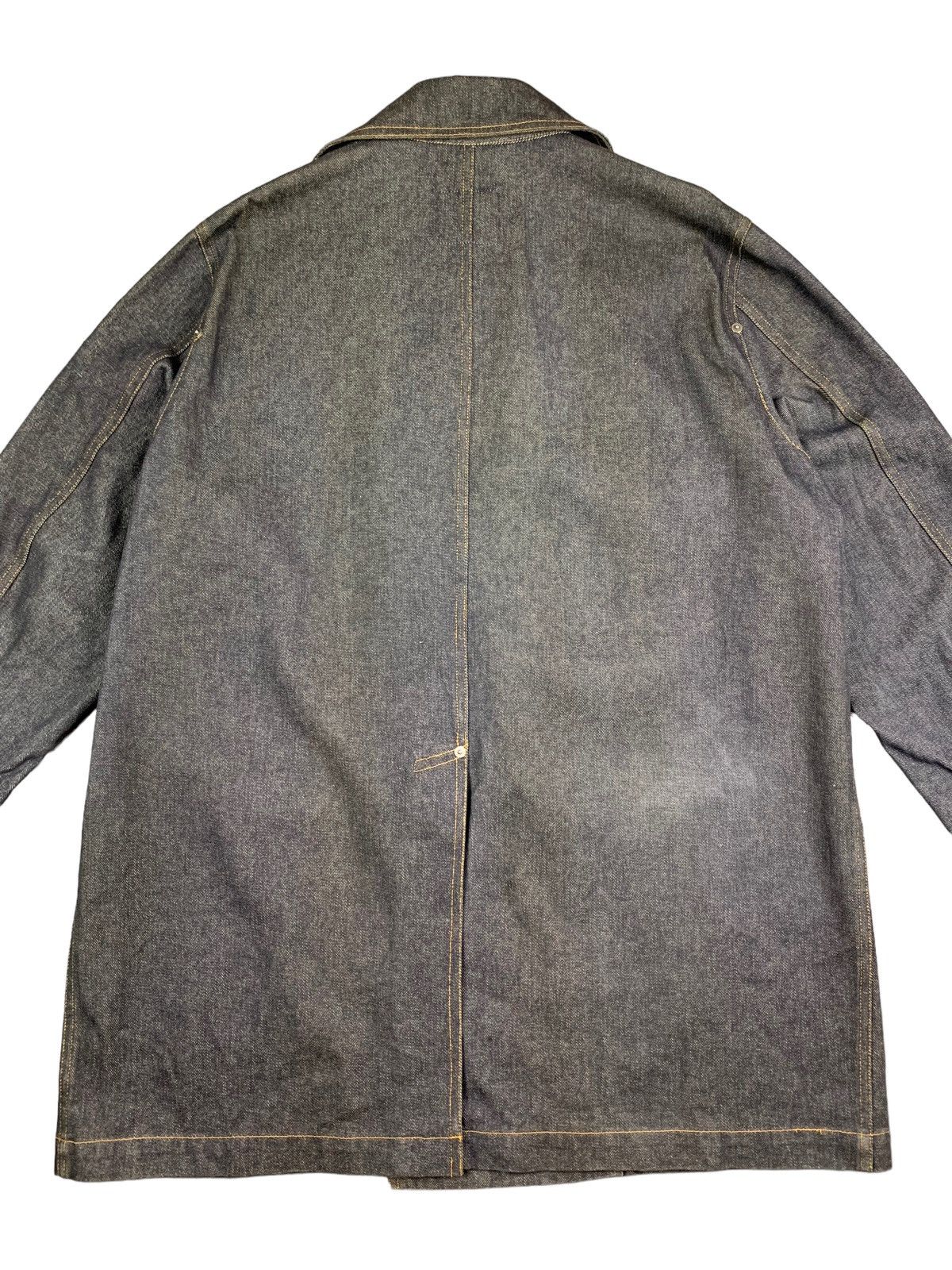 Issey Miyake Plantation by Issey Miyake Denim Overcoat Jacket Size US L / EU 52-54 / 3 - 7 Thumbnail