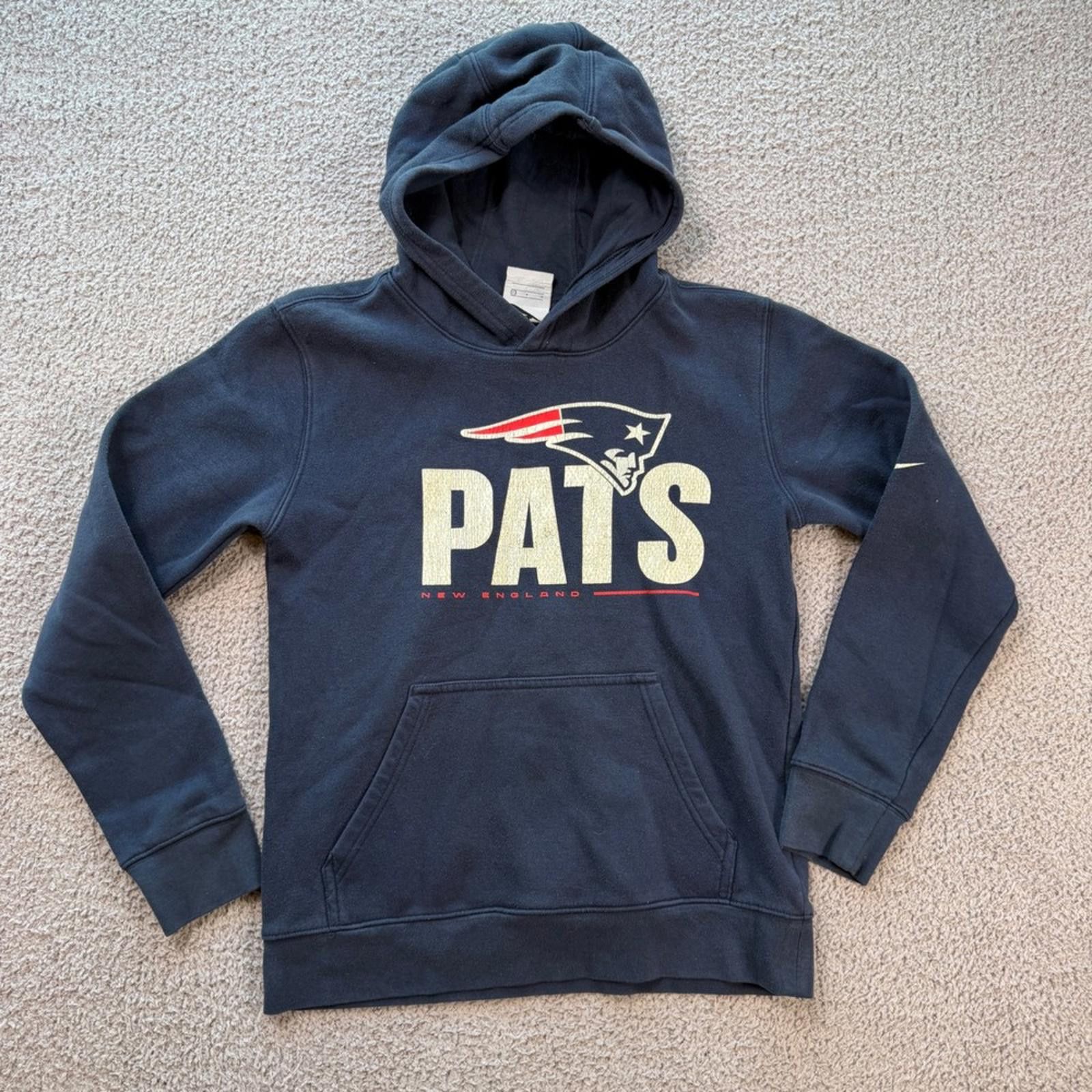 Nike Nike New England Patriots Hoodie Navy Blue Youth Large Size US L / EU 52-54 / 3 - 1 Thumbnail