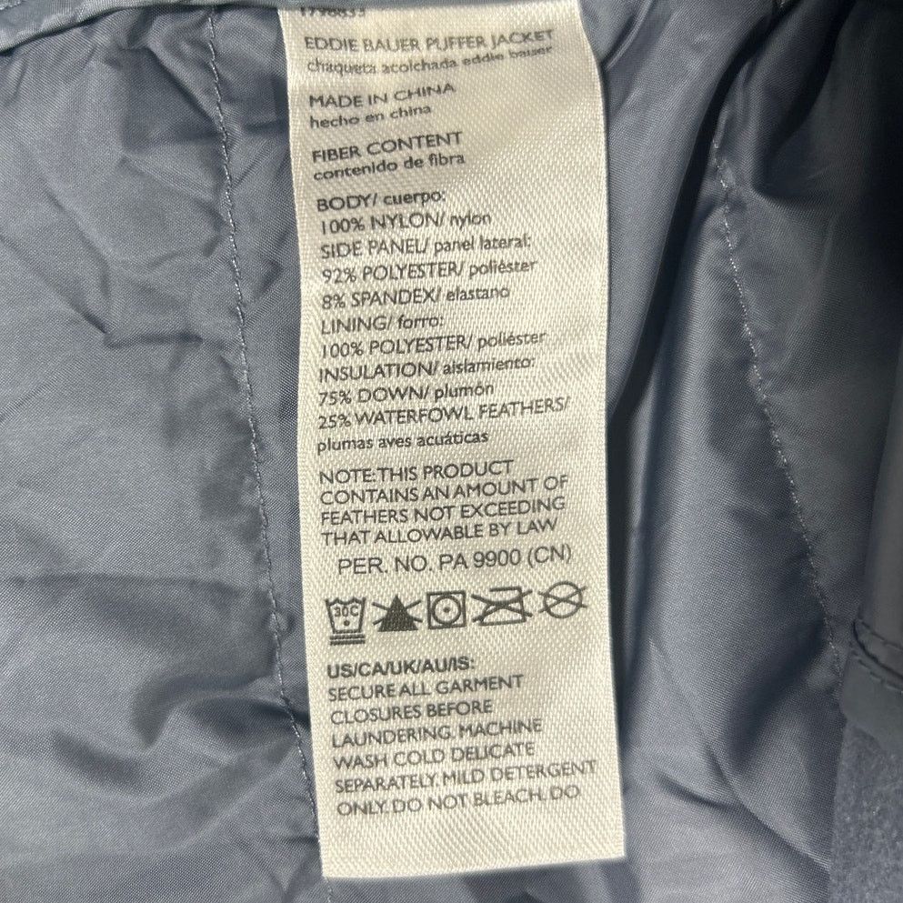 Eddie Bauer New Eddie Bauer Mens XL Blue Hooded 550 Down Puffer Jacket Size US XL / EU 56 / 4 - 4 Thumbnail