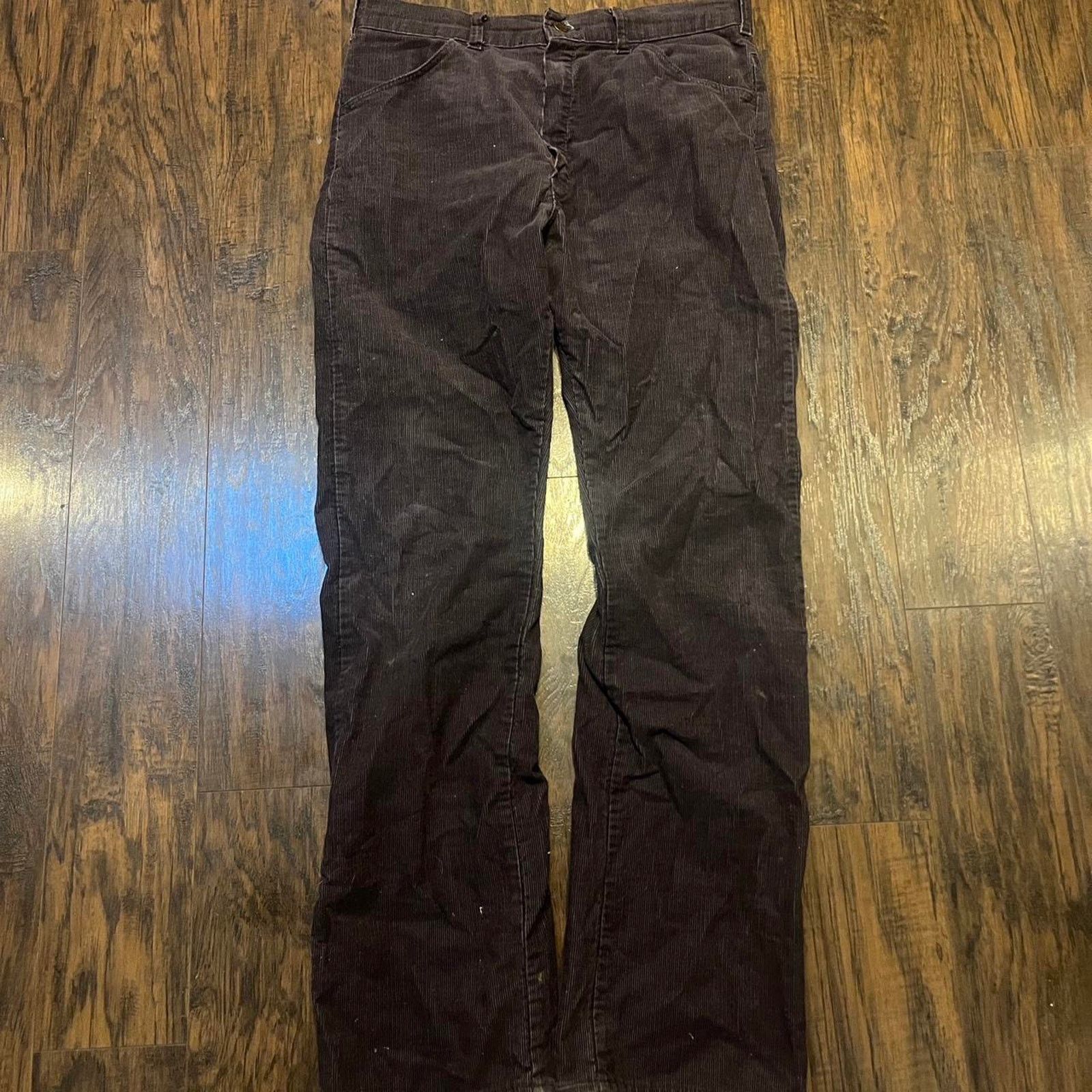 Vintage True Vintage 70s Big Yank Brown Corduroy Pants Size US 34 / EU 50 - 1 Thumbnail
