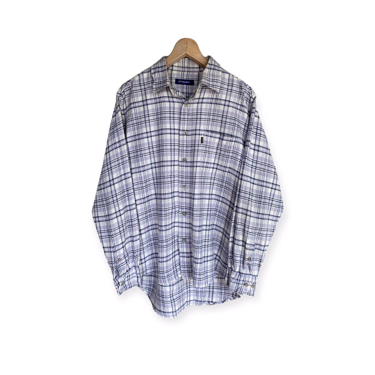 Flannel Vintage Golden Bear Plaid Tartan Flannel Shirt Size US M / EU 48-50 / 2 - 1 Thumbnail