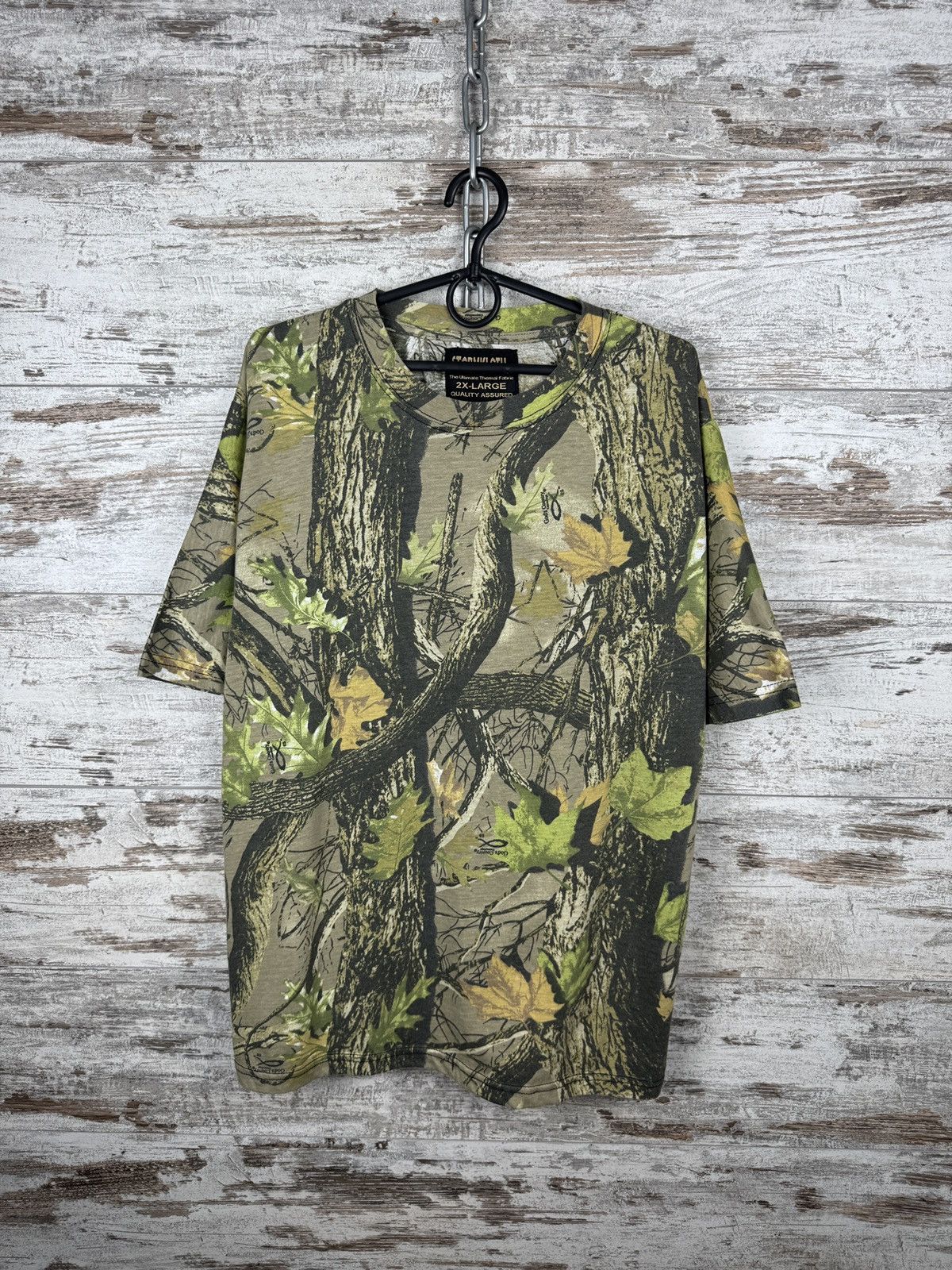 Vintage Crazy Vintage Y2K Realtree Camo T-shirt Carhartt Style tee Size US XL / EU 56 / 4 - 2 Thumbnail