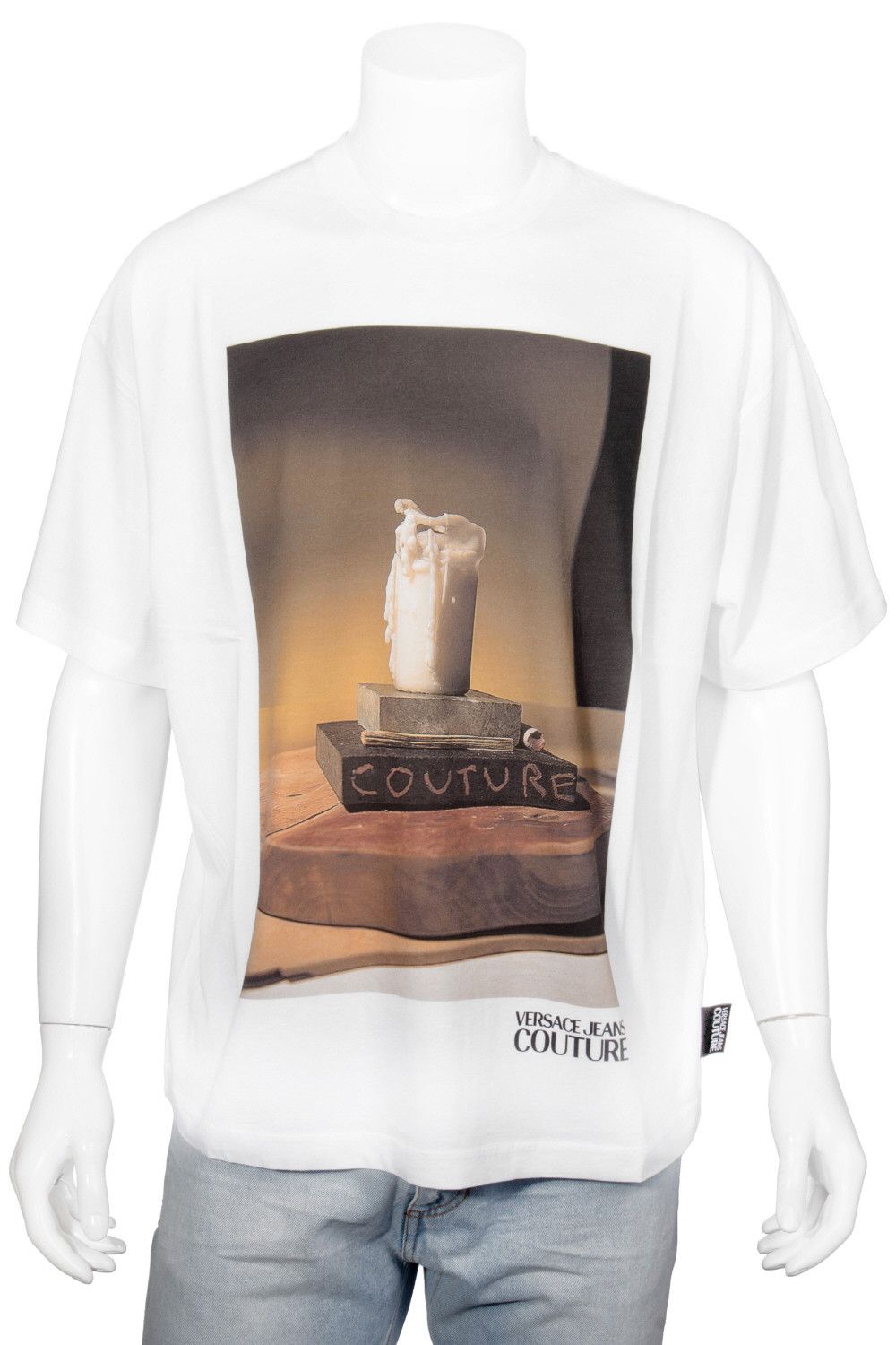 Versace VERSACE JEANS COUTURE oversized CANDLE PRINT T-SHIRT Size ONE SIZE - 6 Thumbnail