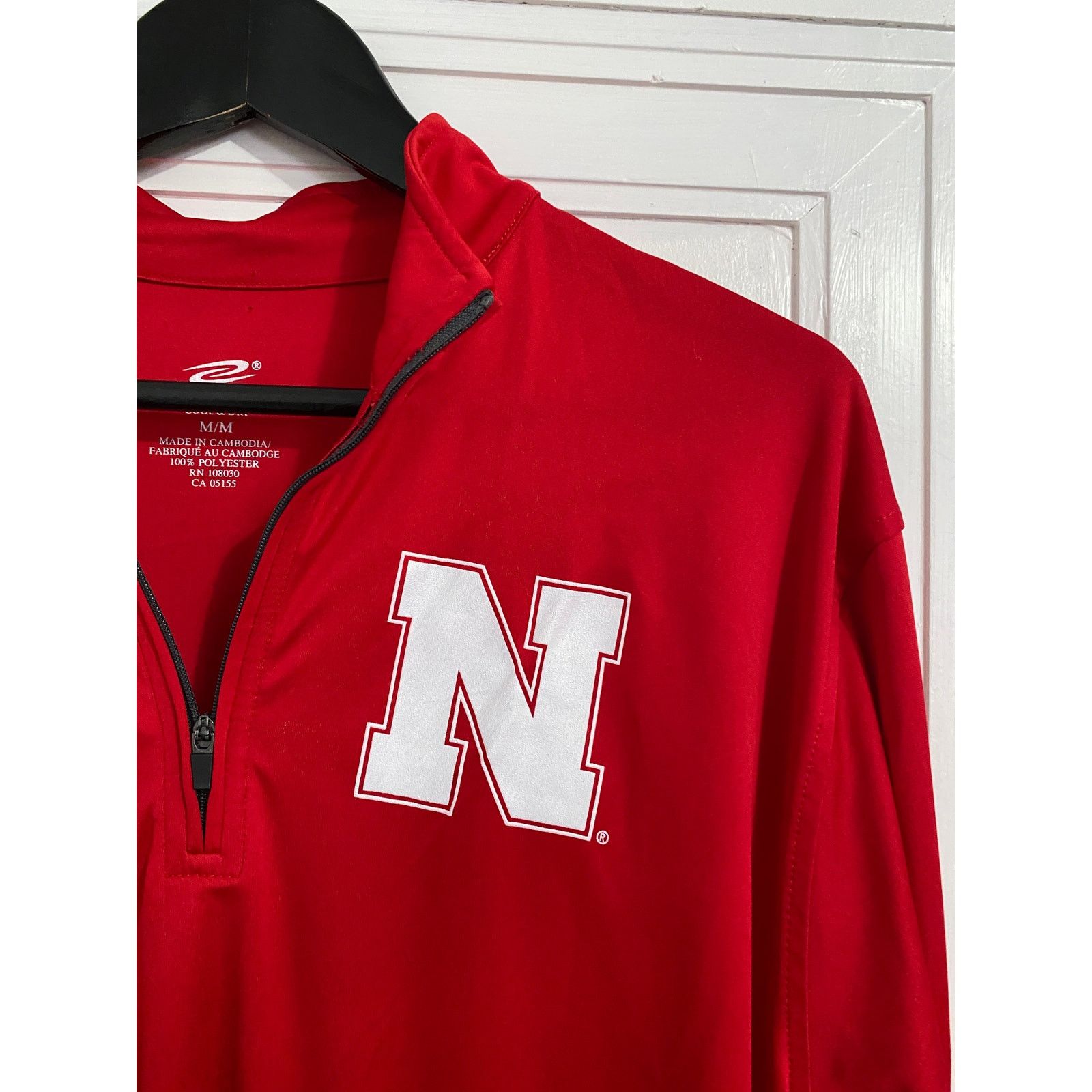 NCAA Nebraska Cornhuskers Red 1/4-Zip Men's Size Medium Size US M / EU 48-50 / 2 - 2 Thumbnail
