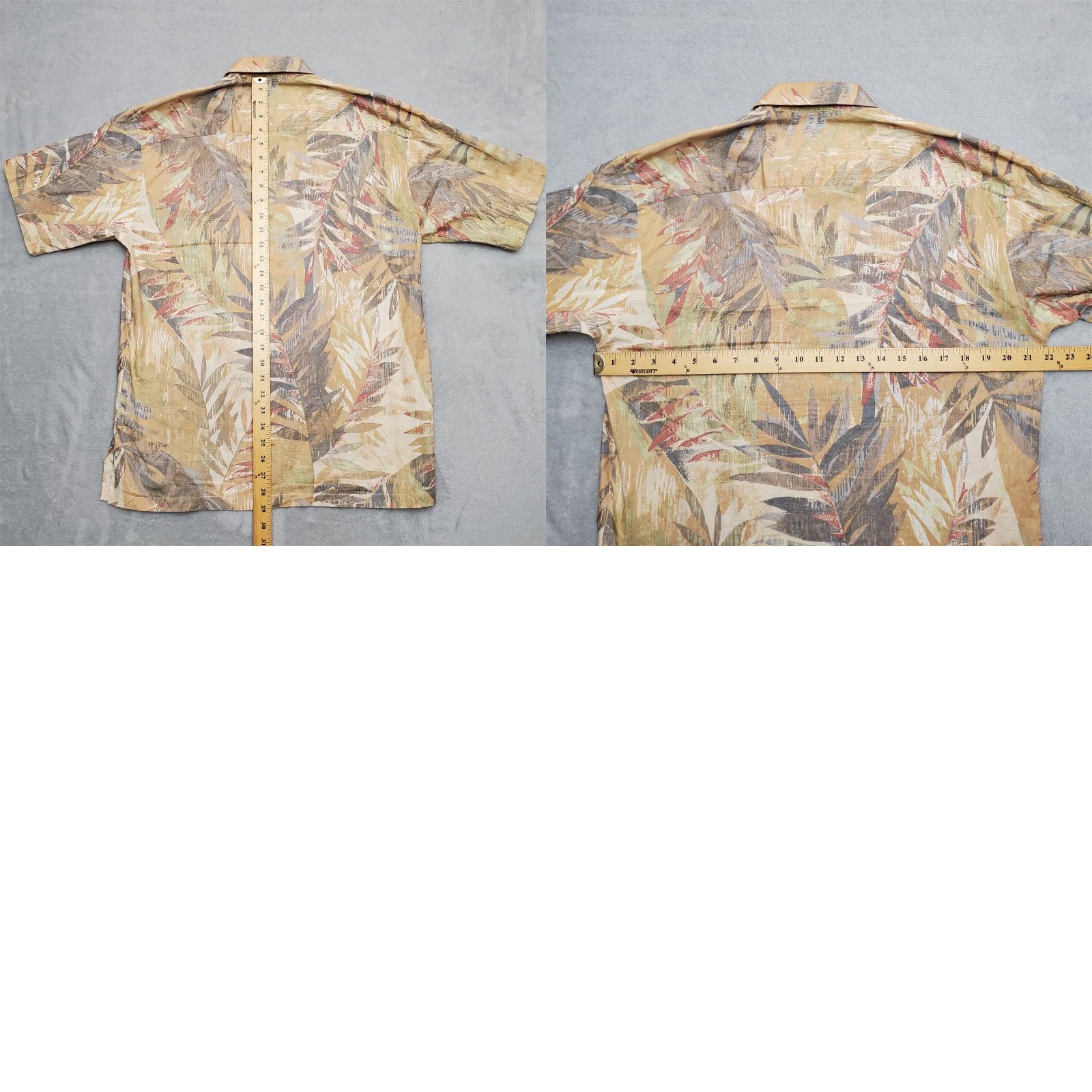 Tori Richard Tori Richard Shirt Mens Small Beige Floral Print Button Up Short Sleeve Casual Size US S / EU 44-46 / 1 - 8 Thumbnail
