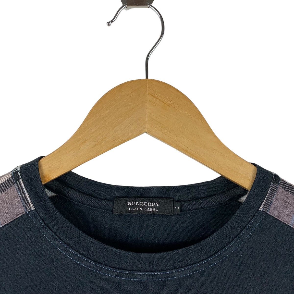 Burberry Burberry Black Label Nova Check Shoulder Tee Size XS / US 0-2 / IT 36-38 - 5 Thumbnail
