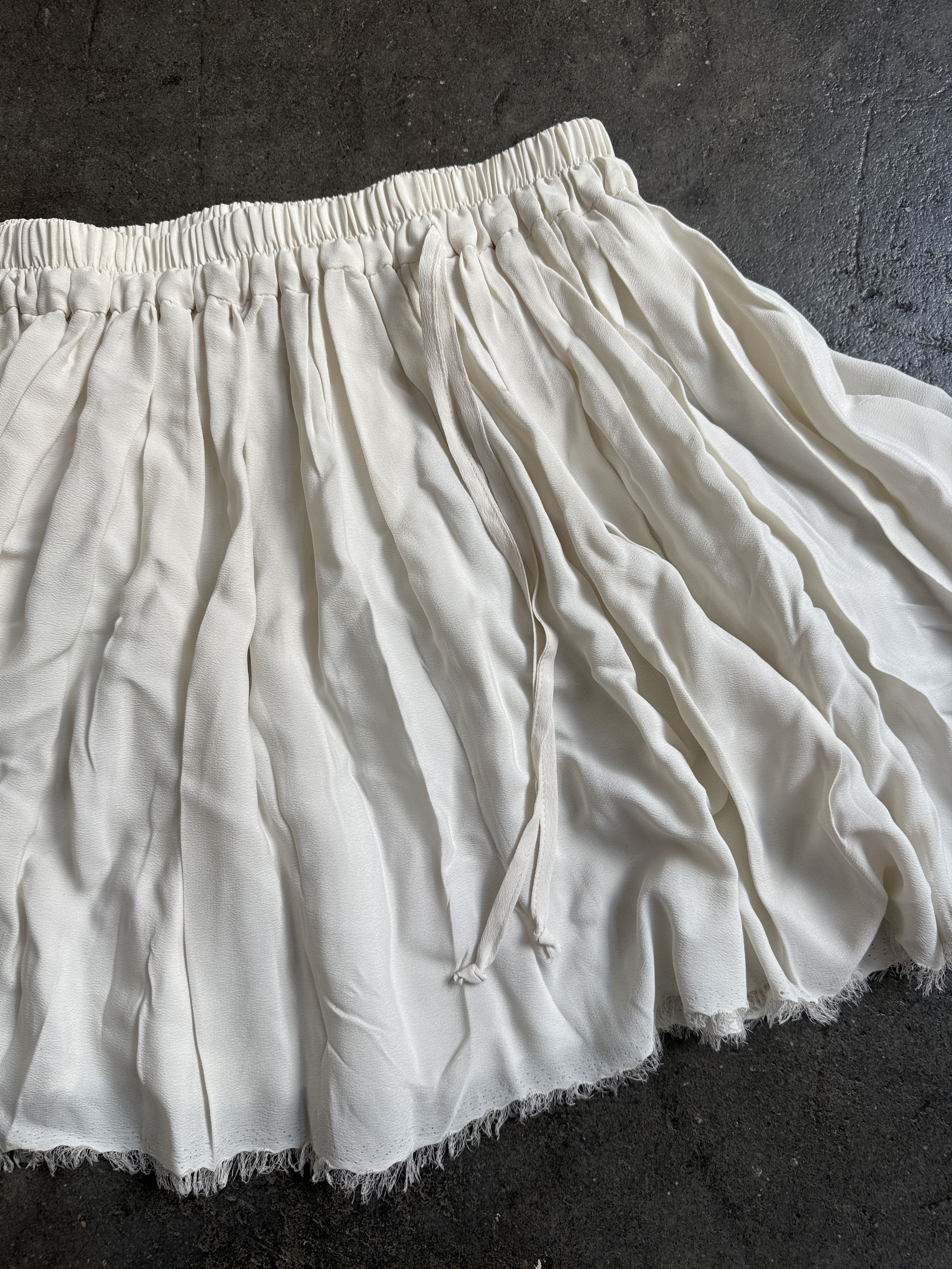 Vivienne Westwood 900$+ Red Label 2015 White Silk Blend Flowy Skirt Size 30" / US 8 / IT 44 - 7 Thumbnail