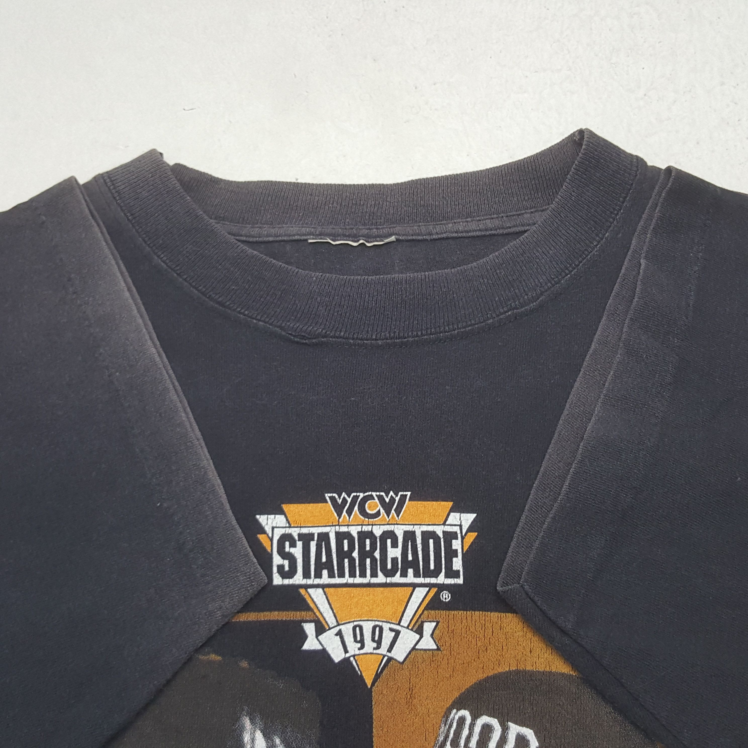 WCW/nWo Vintage WCM Sting VS Hogan Starrcade 1997 Tshirt RR26 Size US L / EU 52-54 / 3 - 5 Thumbnail