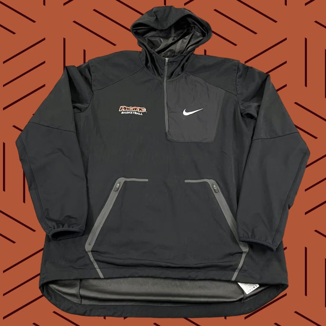 Nike NIKE Jacket Men's Large Black PACIFIC TIGERS Basketball Hooded Adult NCAA D1 L/S Size US L / EU 52-54 / 3 - 1 Thumbnail