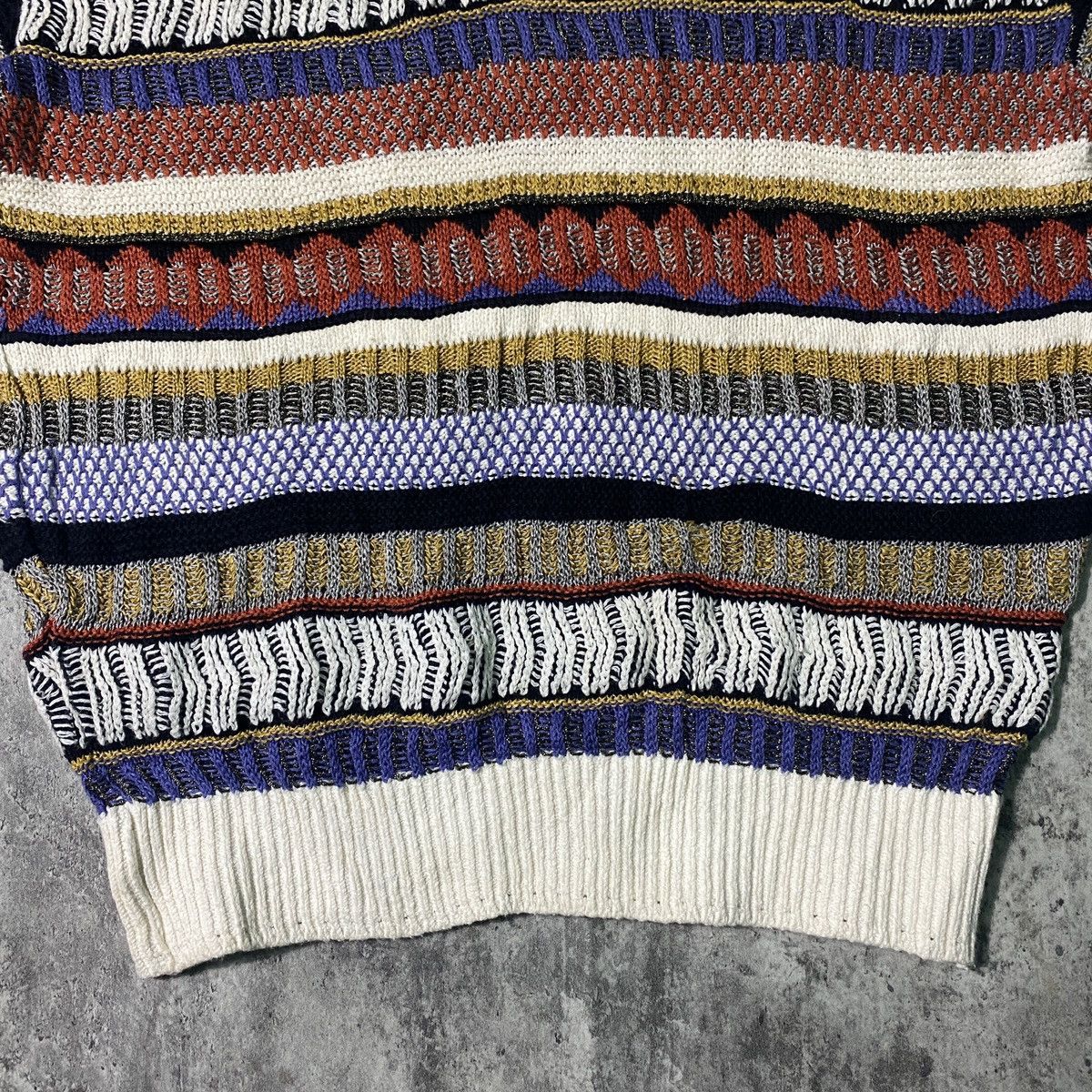 Other Rare Yoshiyuki Konishi Ficce Designer Cnit polo Full Colour Size US L / EU 52-54 / 3 - 5 Thumbnail