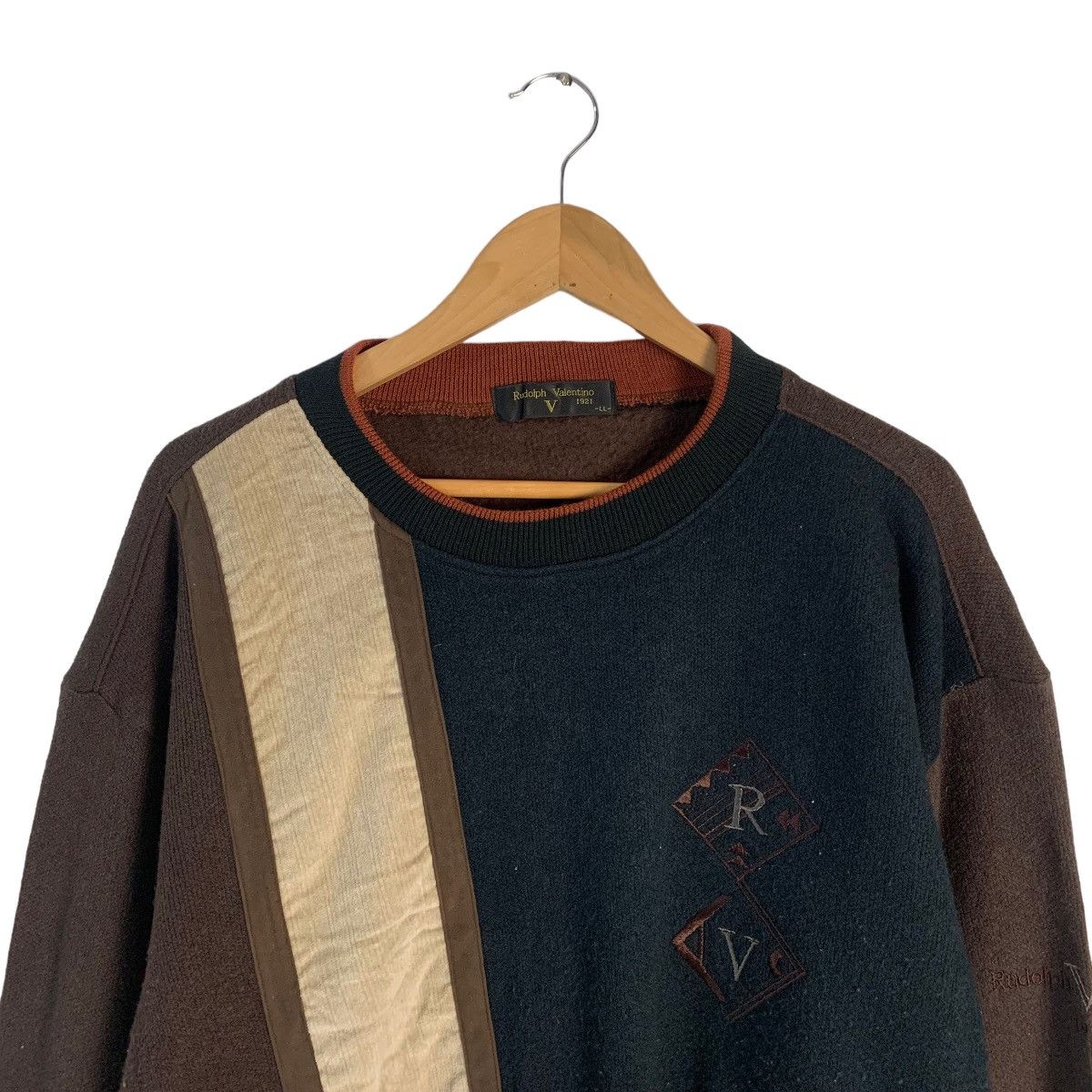 Other Rudolph Valentino Color Block Sweatshirt Size US XL / EU 56 / 4 - 4 Thumbnail