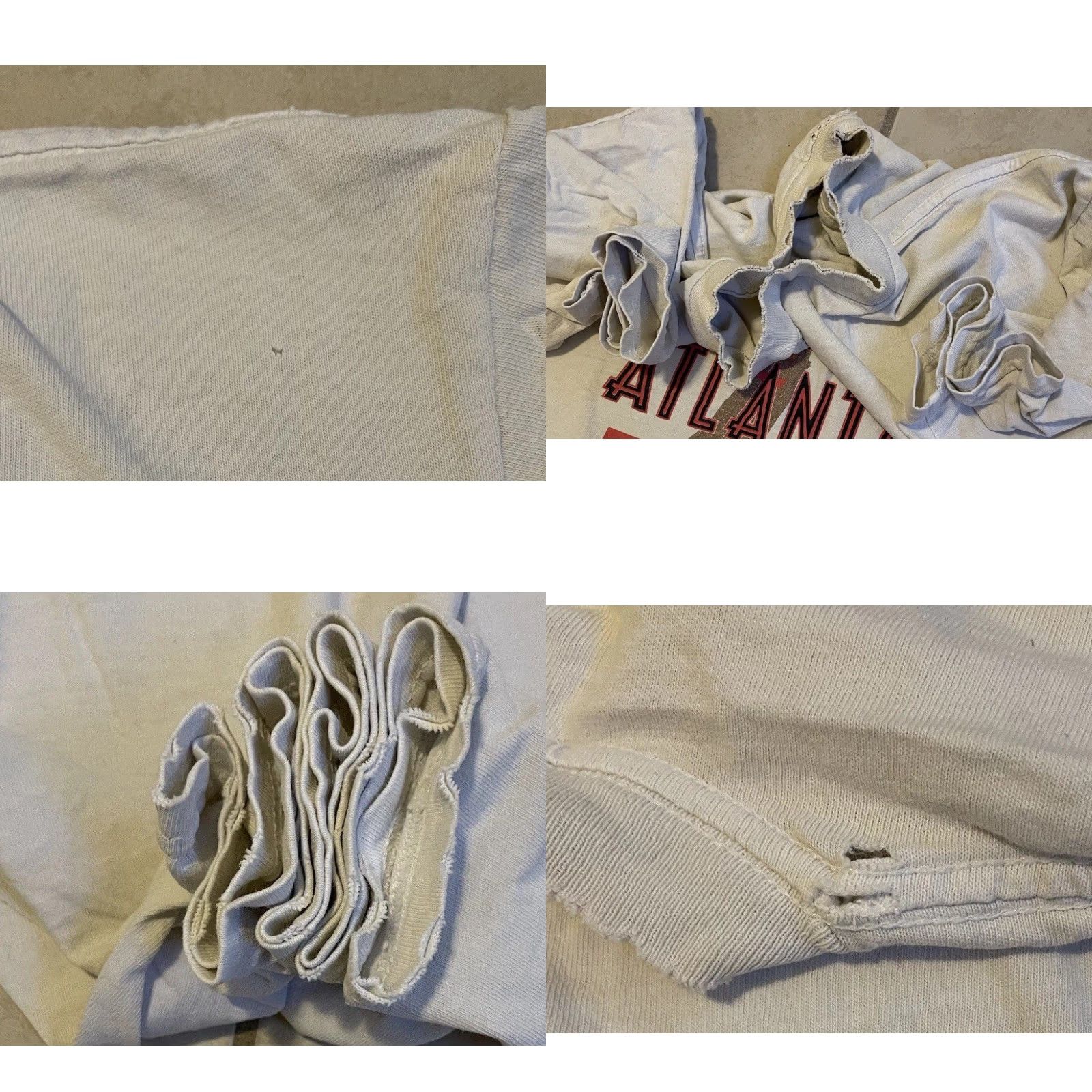 Vintage VINTAGE 90s Atlanta Super Blood Bowl Shirt XL White Nurse Doctor Grunge Funny Joke Distressed Humor Medical Blood Donor T-Shirt Men Size US XL / EU 56 / 4 - 8 Thumbnail