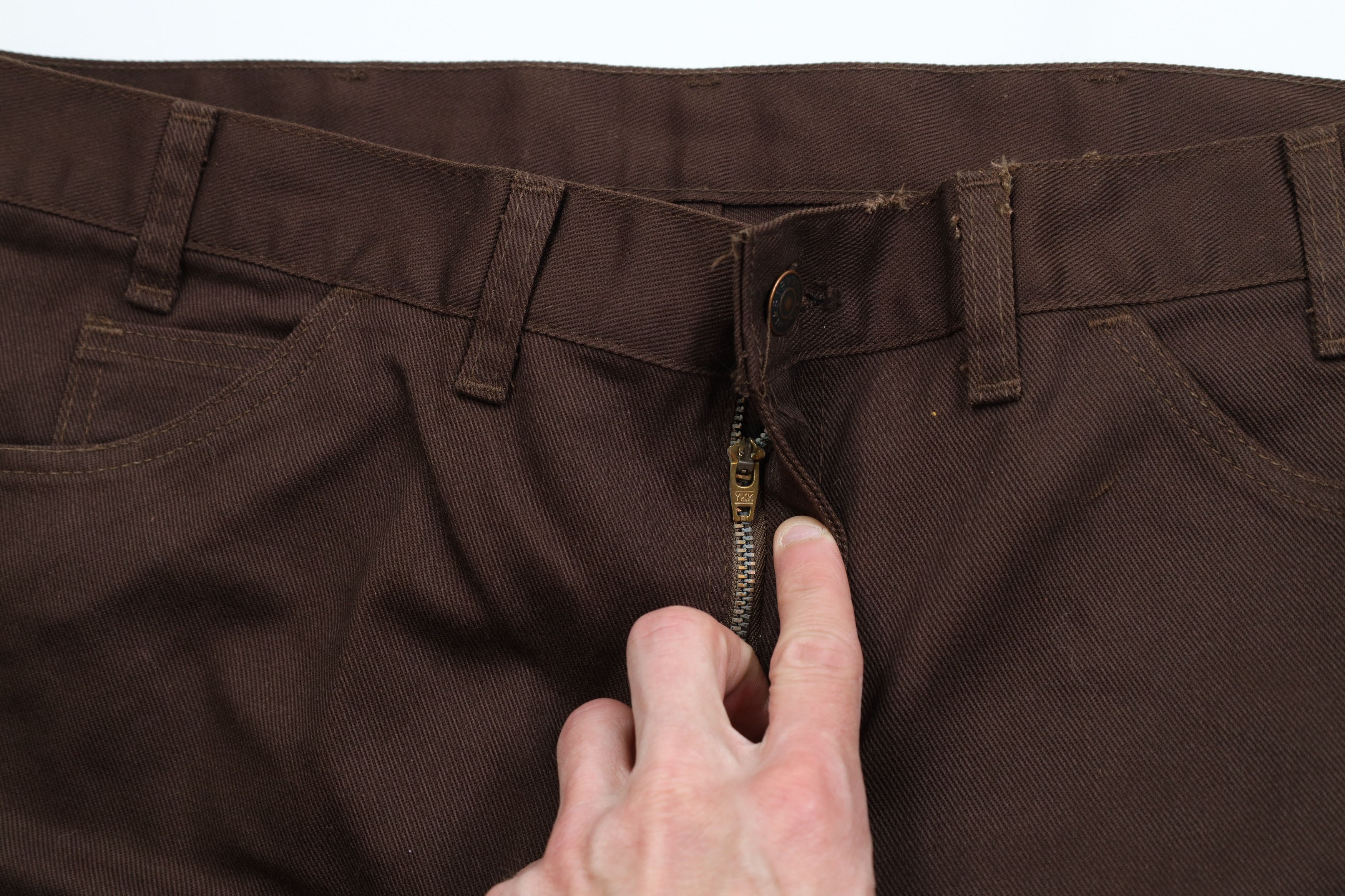 Vintage Vintage 70s Streetwear Bell Bottoms Jeans Brown USA Size US 36 / EU 52 - 7 Thumbnail