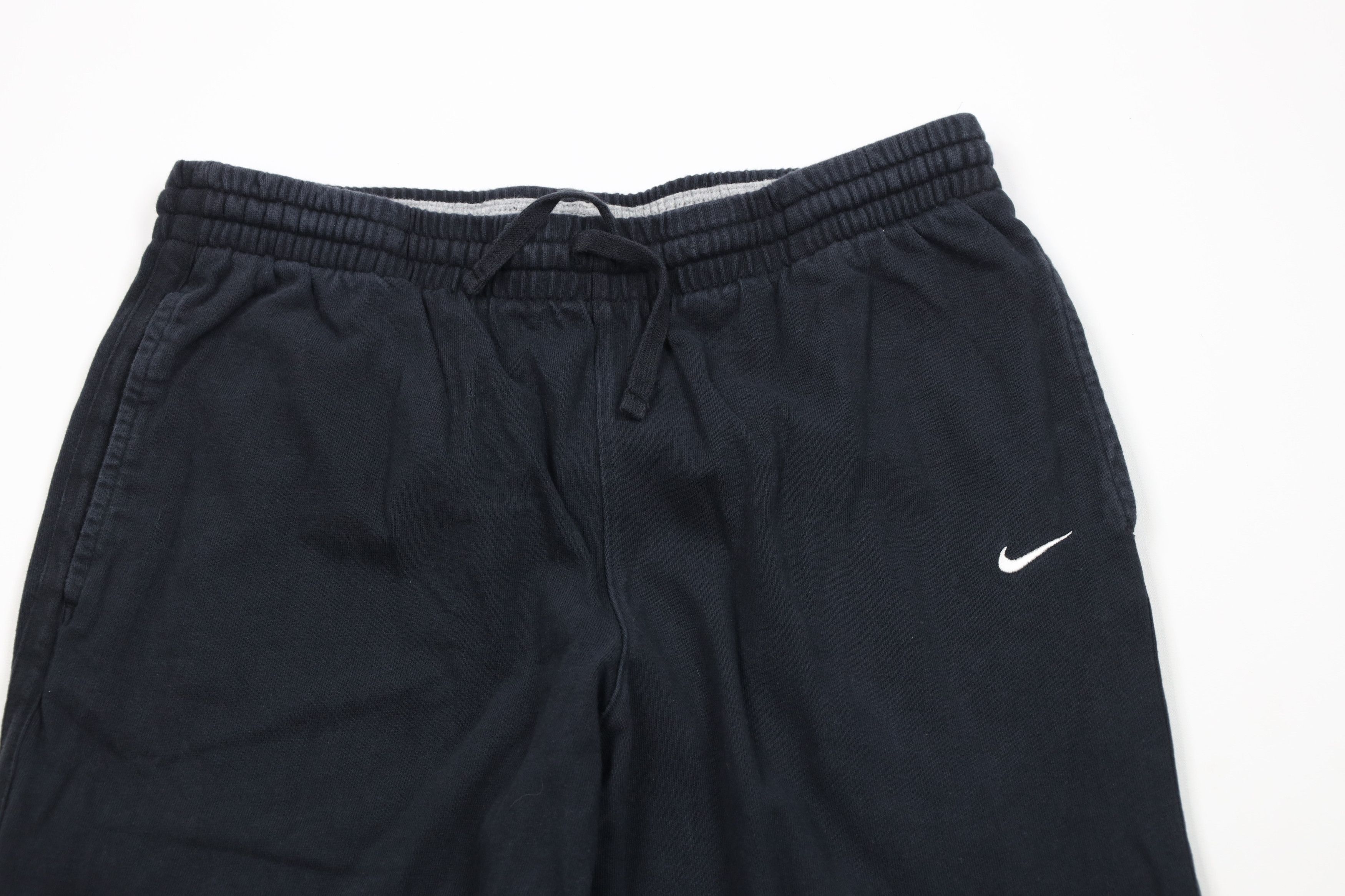 Nike Vintage Y2K Nike Mini Swoosh Ribbed Knit Wide Leg Pants Size US 34 / EU 50 - 2 Thumbnail