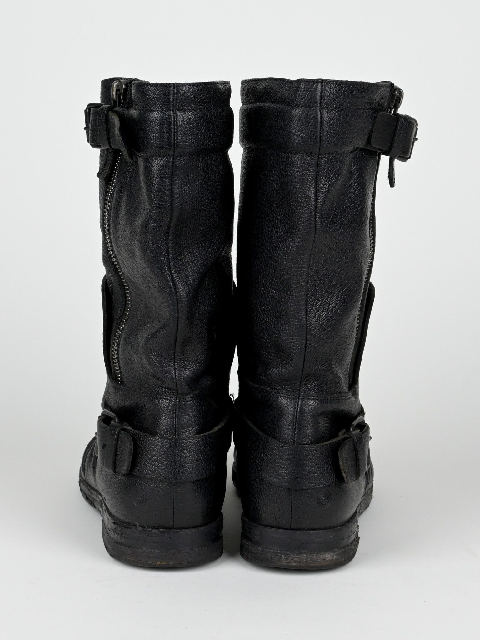 Marsell Stacked Leather Moto Boots Size US 7 / EU 40 - 7 Thumbnail