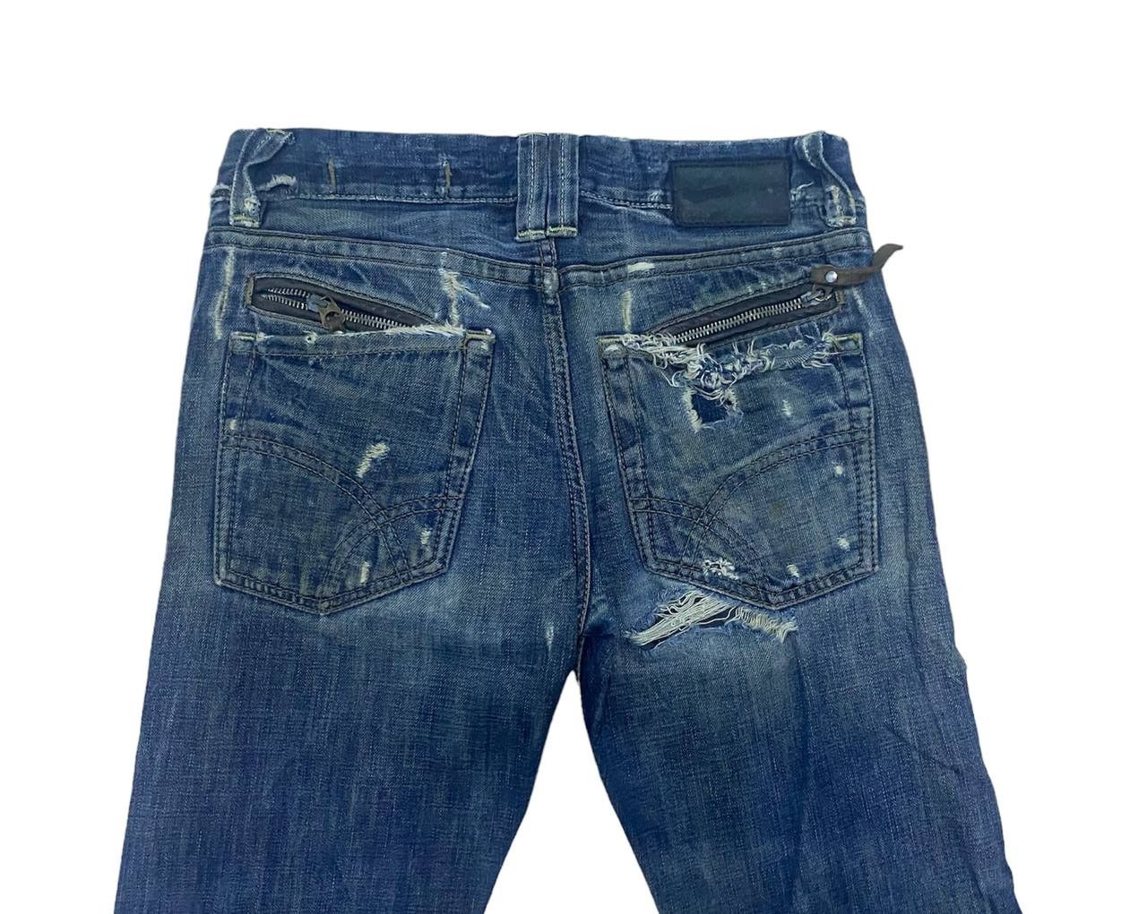 GAS Gas Distressed Denim Selvedge (Z09) waist 32 Size US 32 / EU 48 - 12 Thumbnail