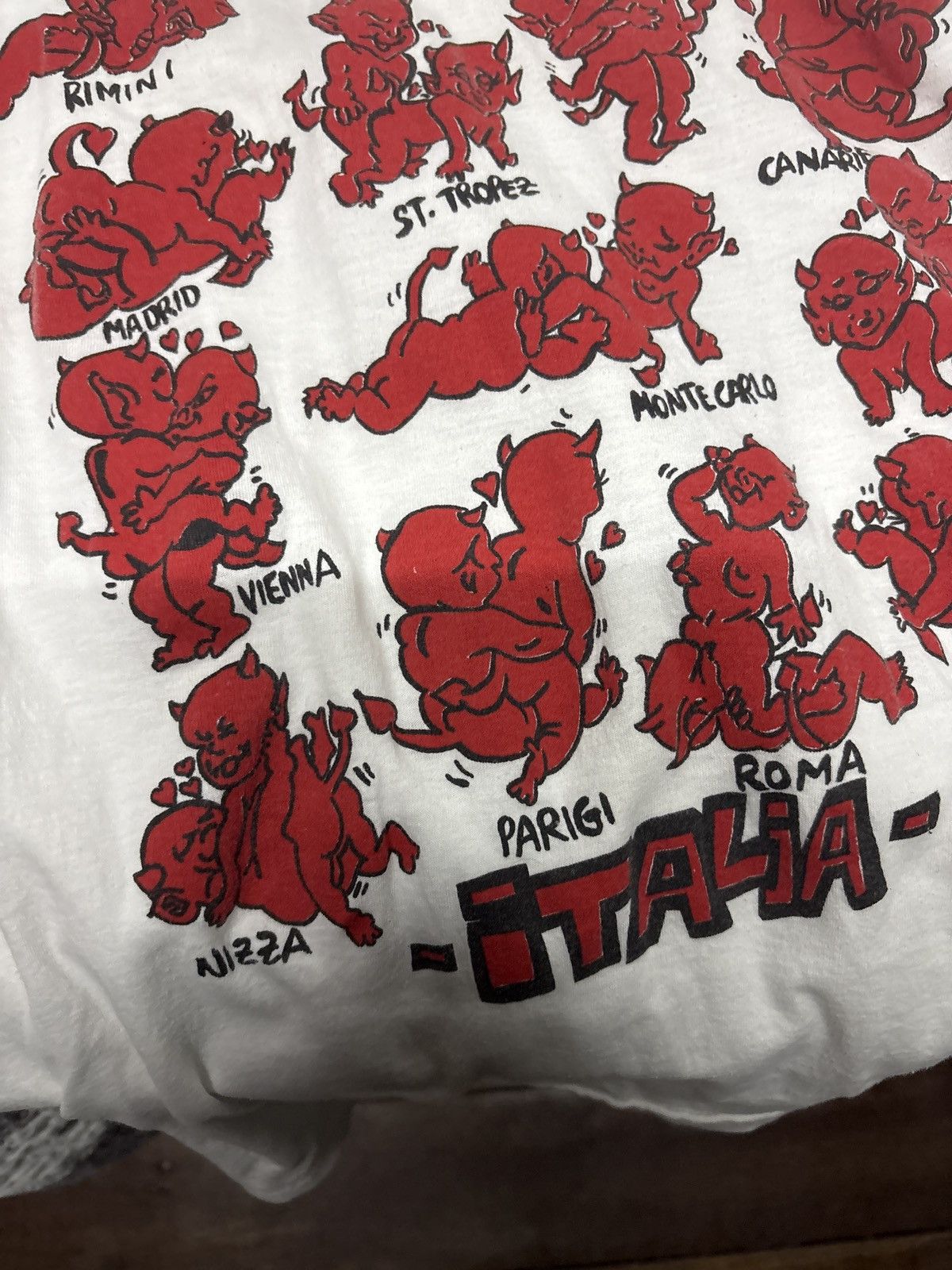 Vintage Vintage Roma Italia Red Devil Tee Size US M / EU 48-50 / 2 - 3 Thumbnail