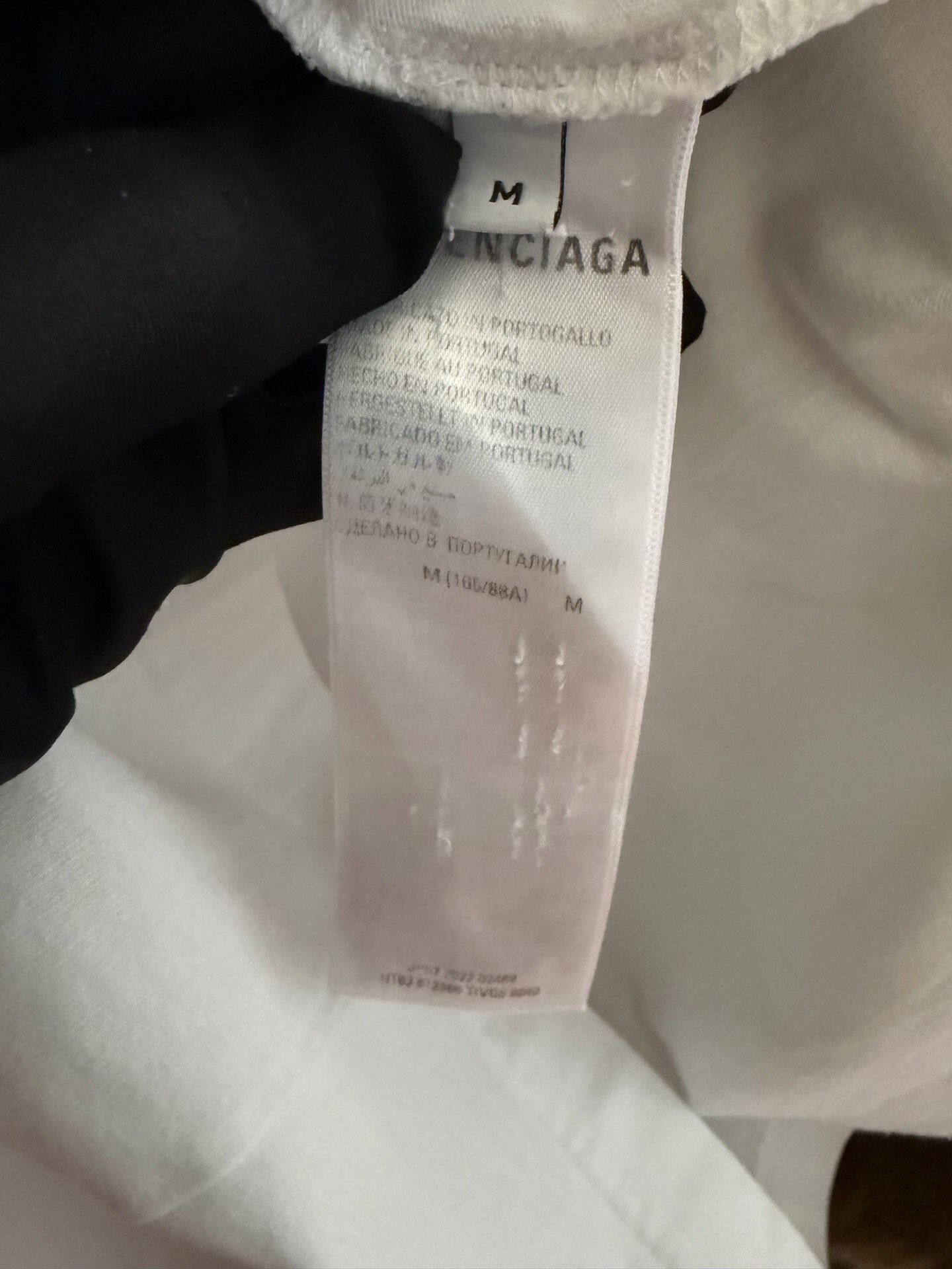 Balenciaga balenciaga white logo short sleeve t-shirt Size US M / EU 48-50 / 2 - 4 Thumbnail
