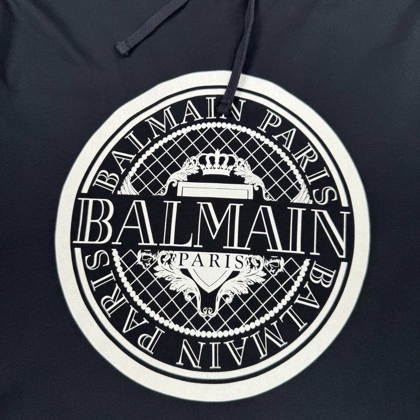 Balmain Balmain Paris Long Sleeve T-Shirt With Hood Size XS Black Size US XS / EU 42 / 0 - 13 Thumbnail