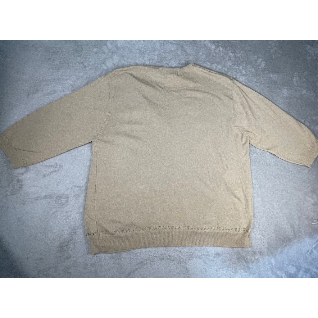 Other Vintage Napa Valley Cardigan Sweater Beige Embroidered Size L / US 10 / IT 46 - 2 Thumbnail